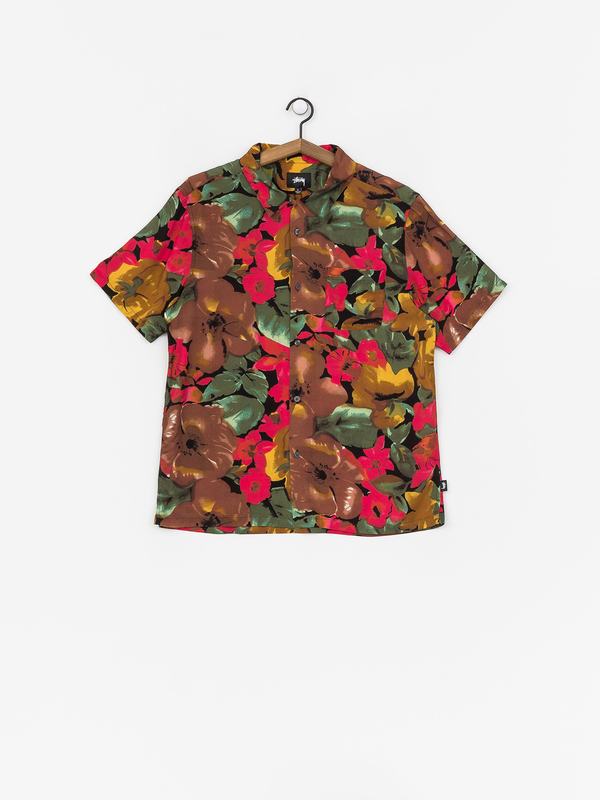 Košile Stussy Watercolor Flower (black)