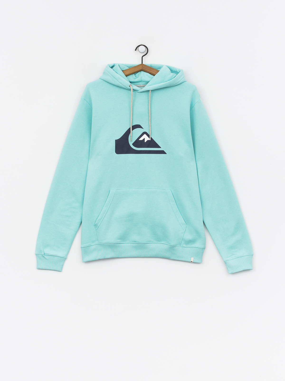 Mikina s kapucí Quiksilver Big Logo HD (aqua splash)