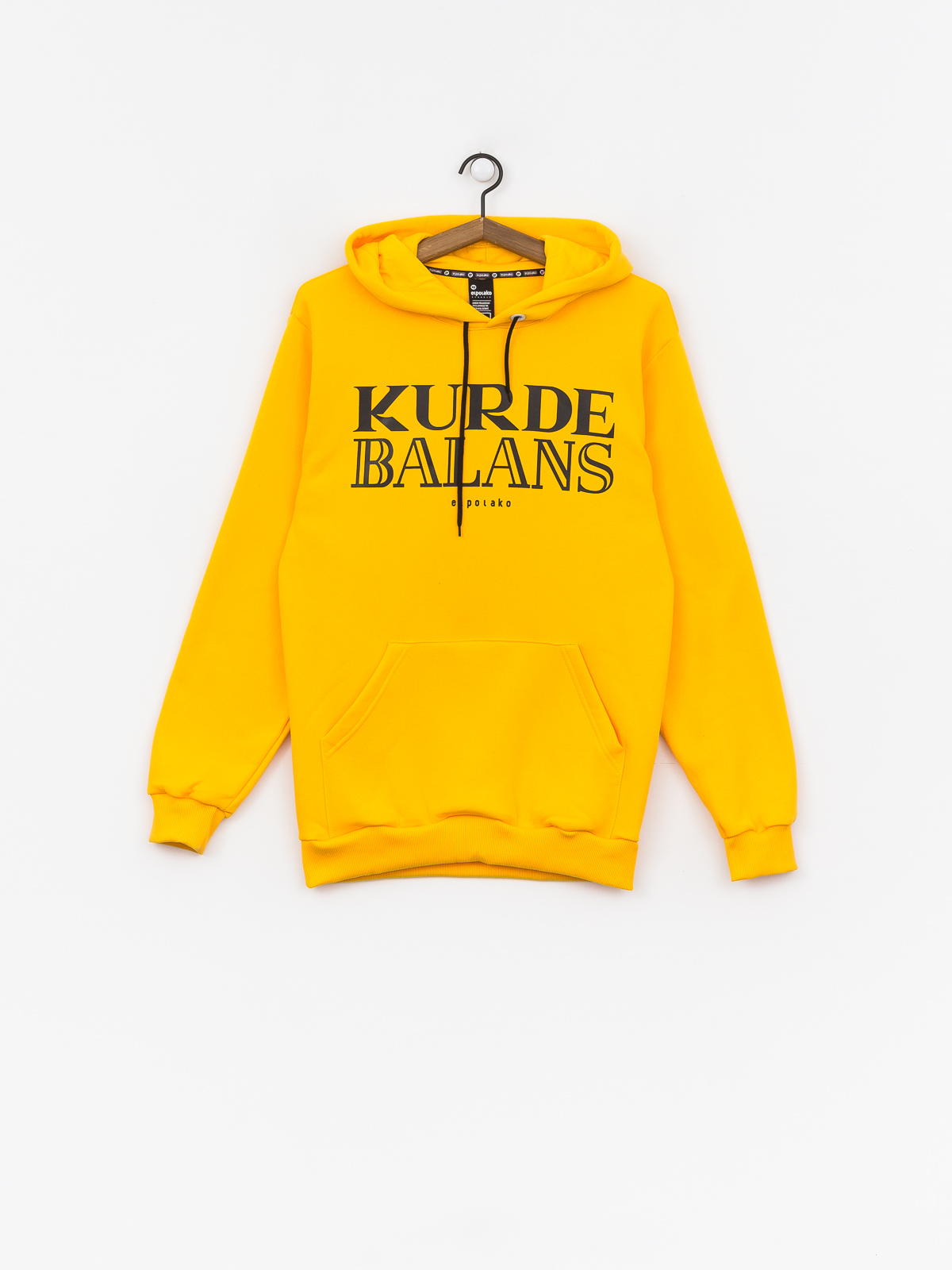 Mikina s kapucí El Polako Kurde Balans HD (yellow)