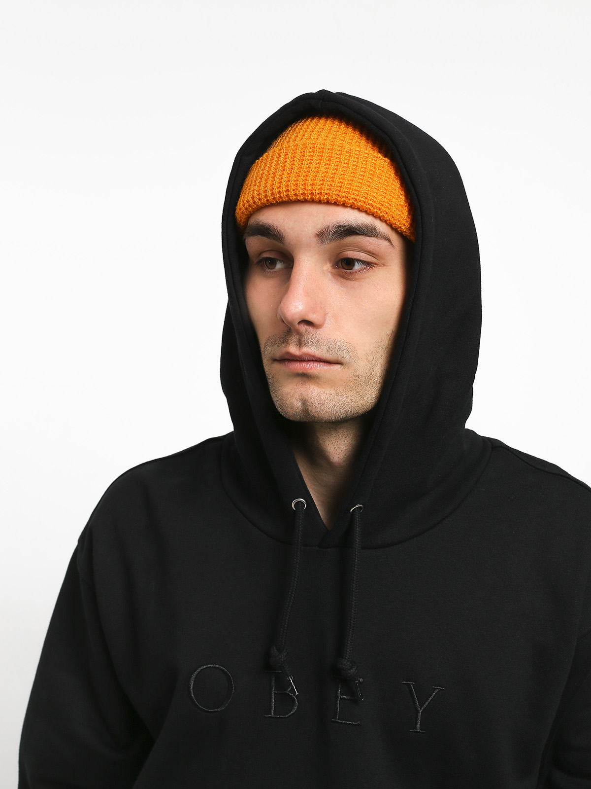 Mikina s kapucí OBEY Jodie HD (black)