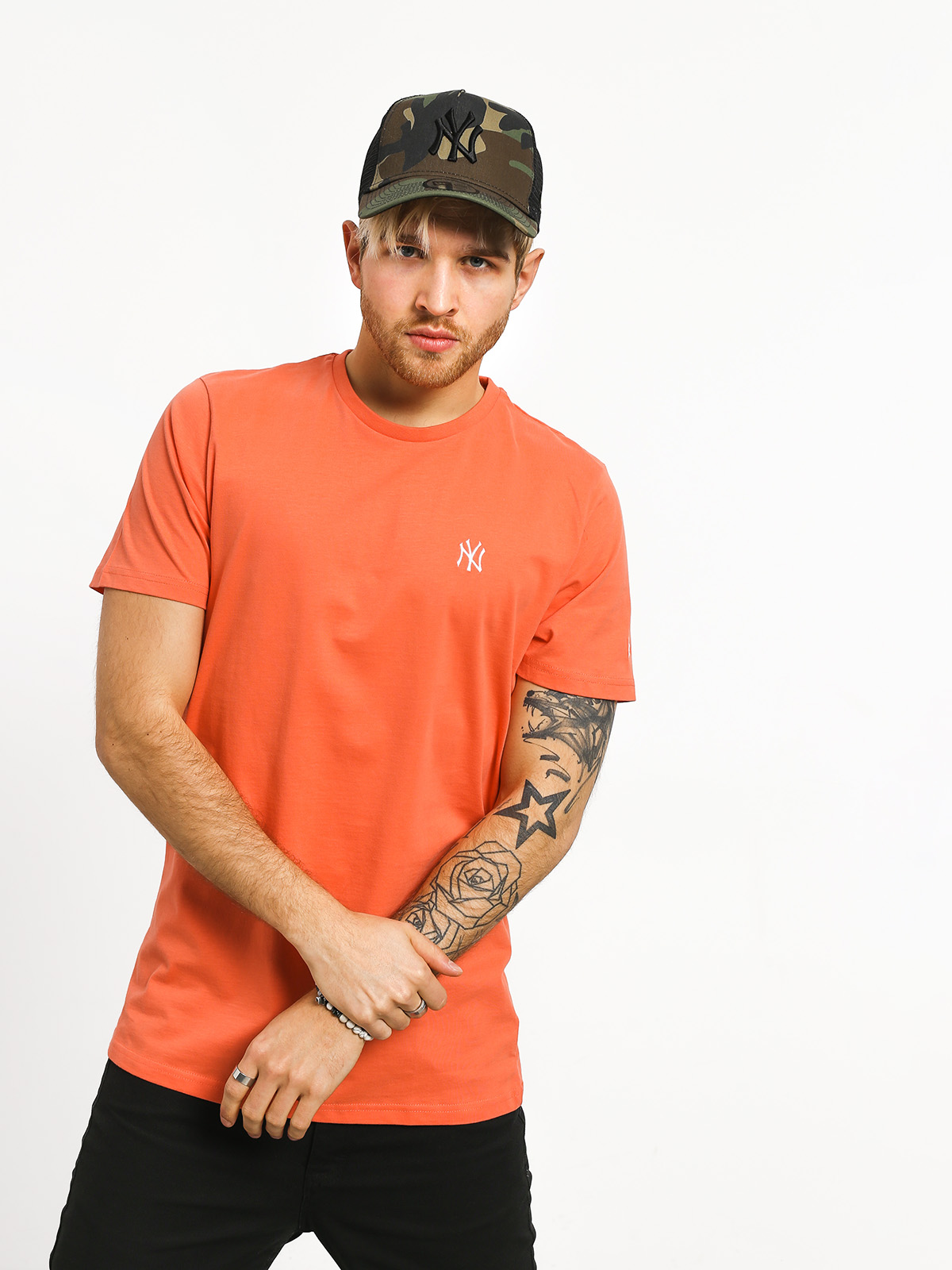 Tričko New Era Pastel Mini Logo New York Yankees (coral)
