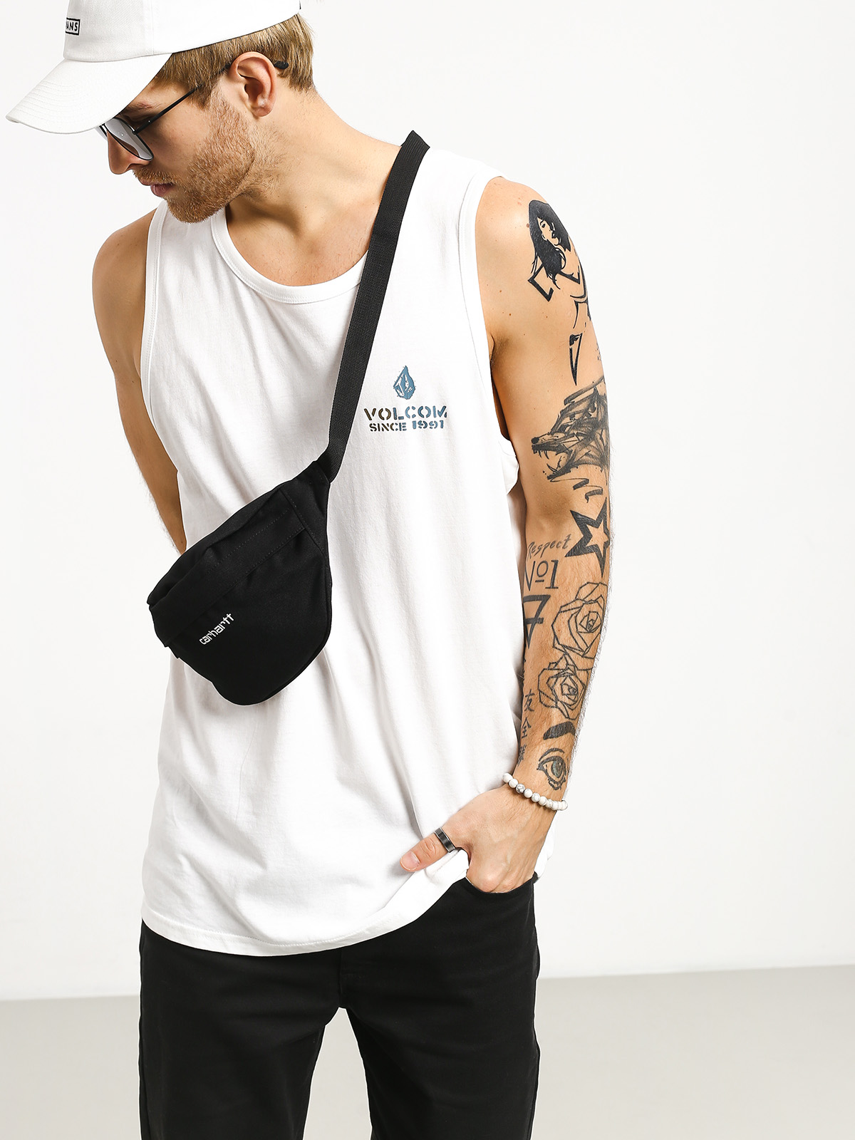 Tričko Volcom Peace Is Progess (wht)