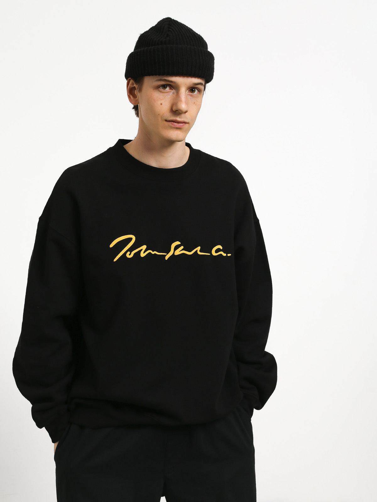 Mikina Polar Skate Signature Crewneck erna black