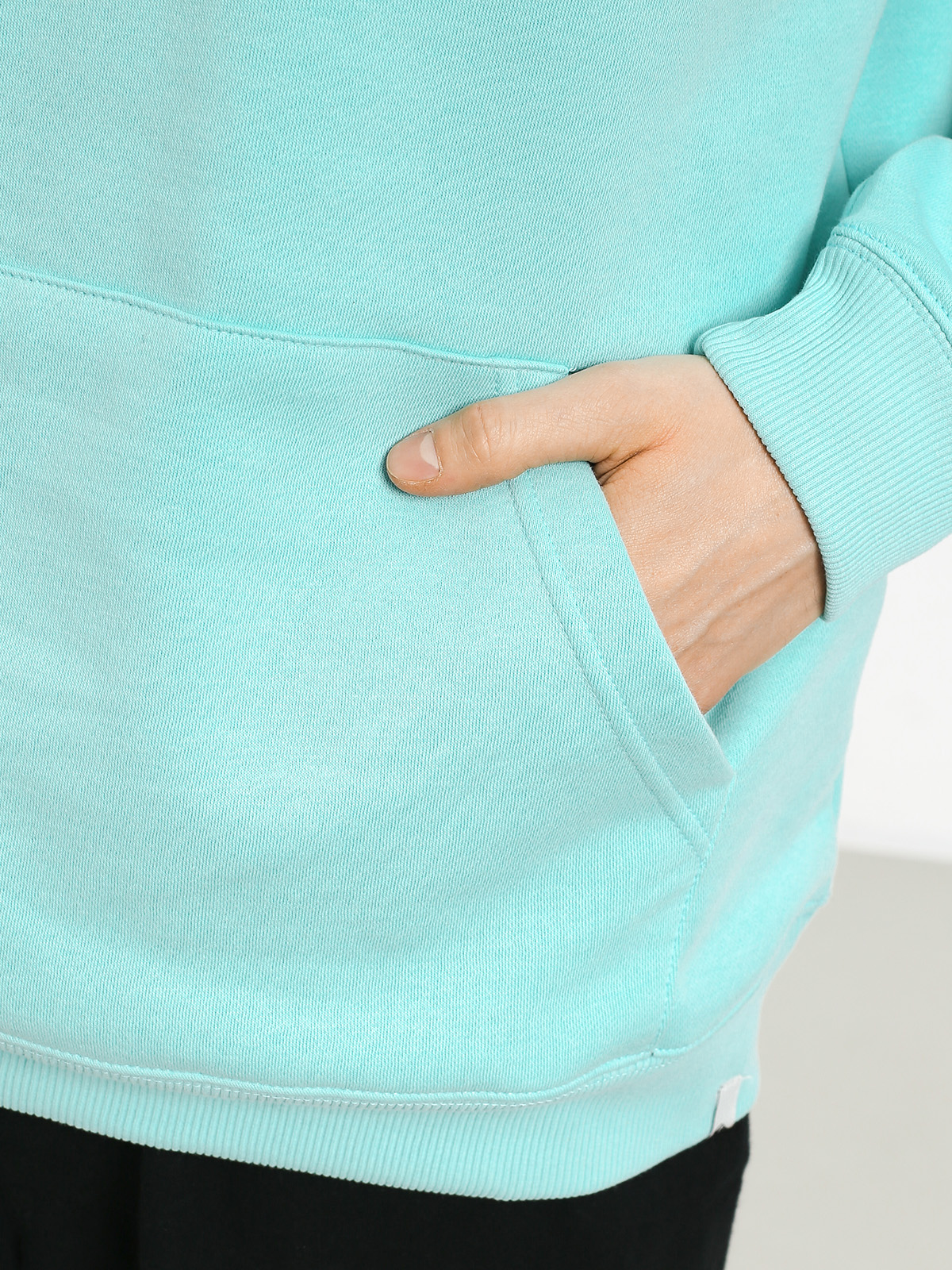 Mikina s kapucí Quiksilver Big Logo HD (aqua splash)