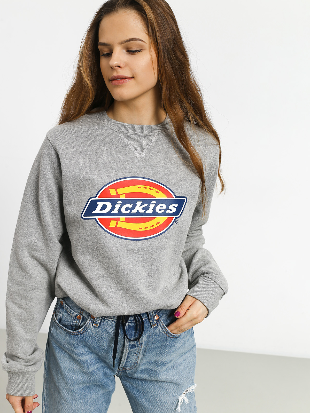 Mikina Dickies Harrison Wmn (grey melange)