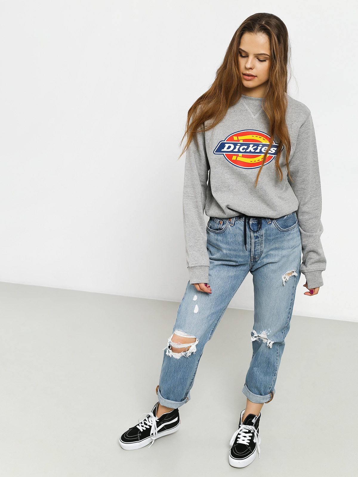 Mikina Dickies Harrison Wmn (grey melange)