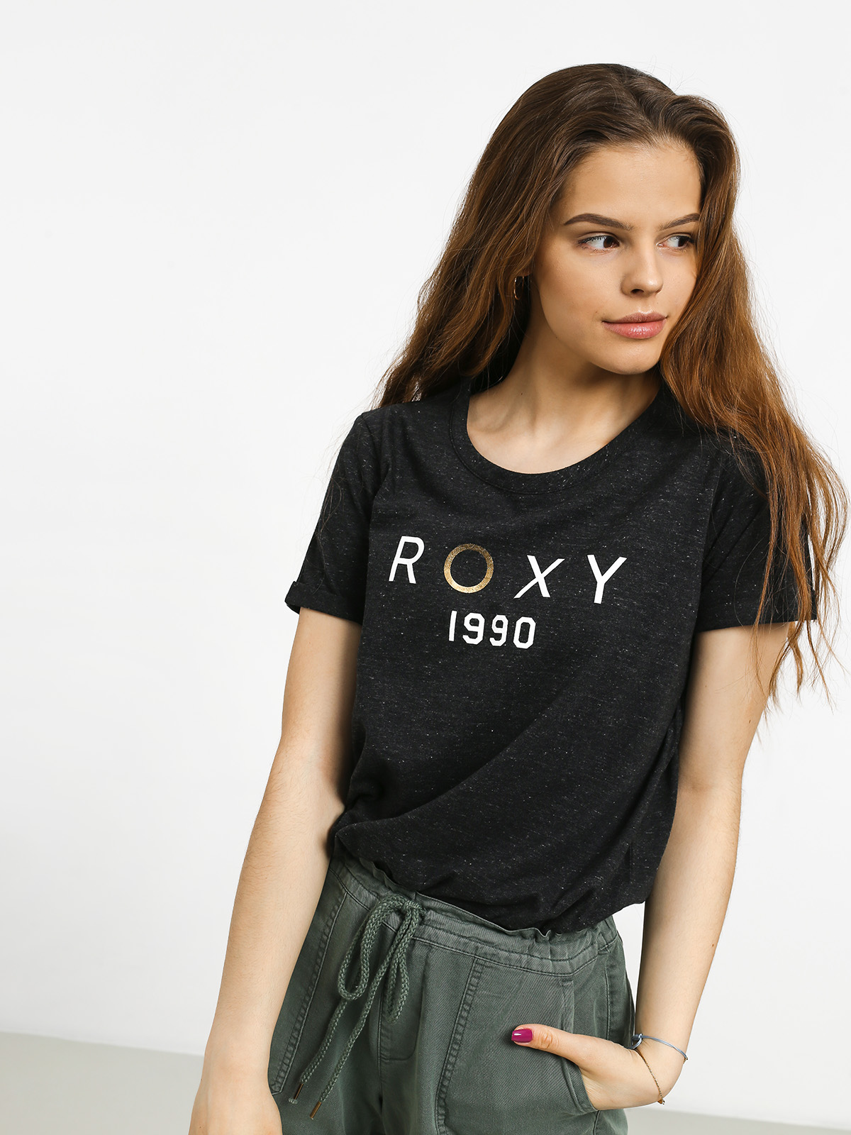 Tričko Roxy Hello And Goodbye A Wmn (true black)