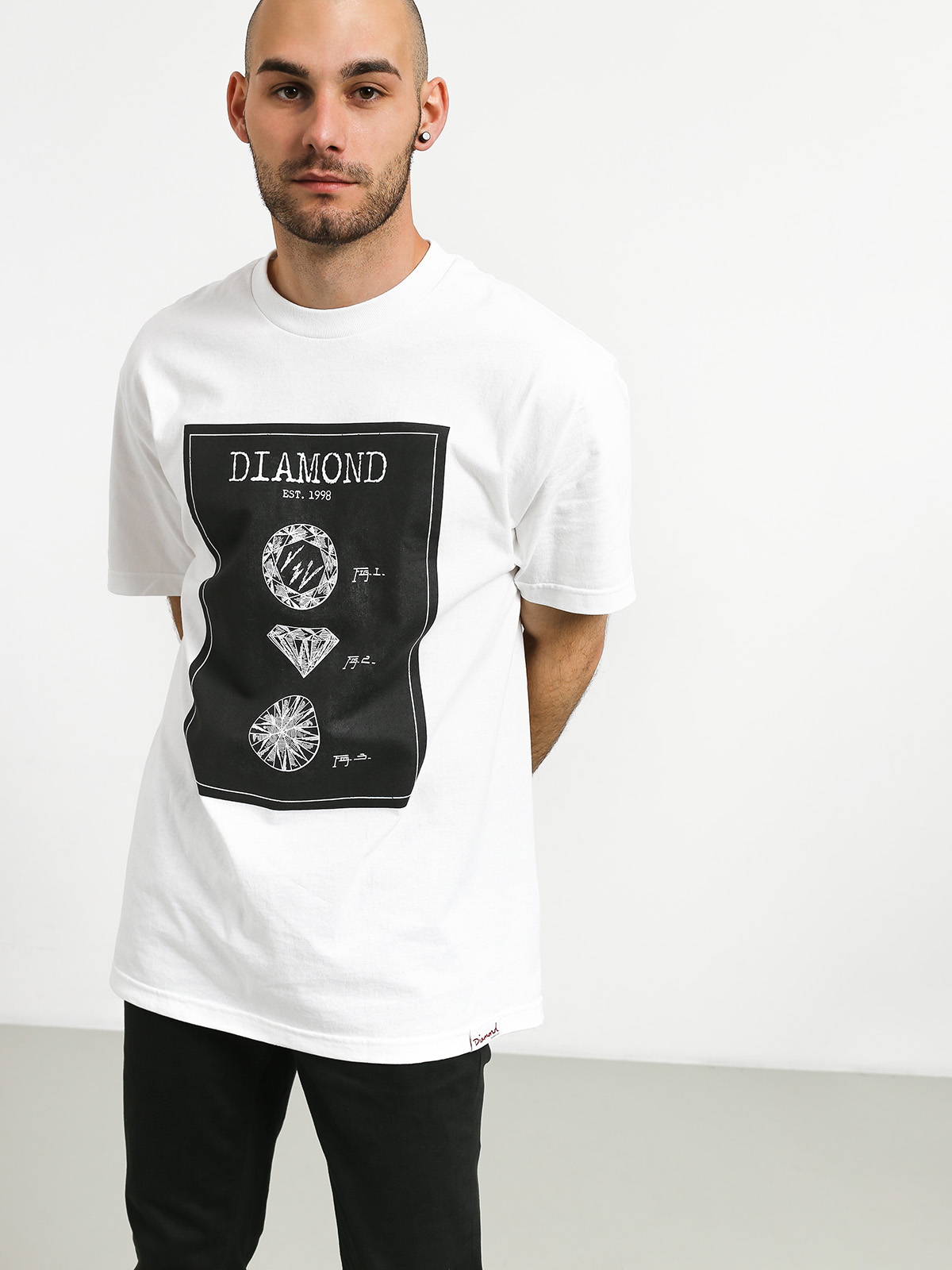 Tričko Diamond Supply Co. Draft (white)
