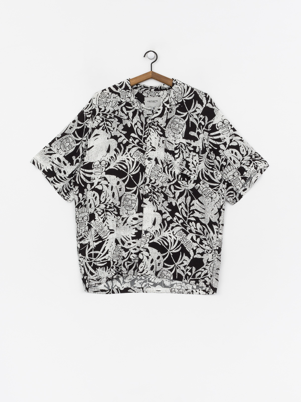 Košile Carhartt WIP Tiki Mono (tiki mono print/black/wax)
