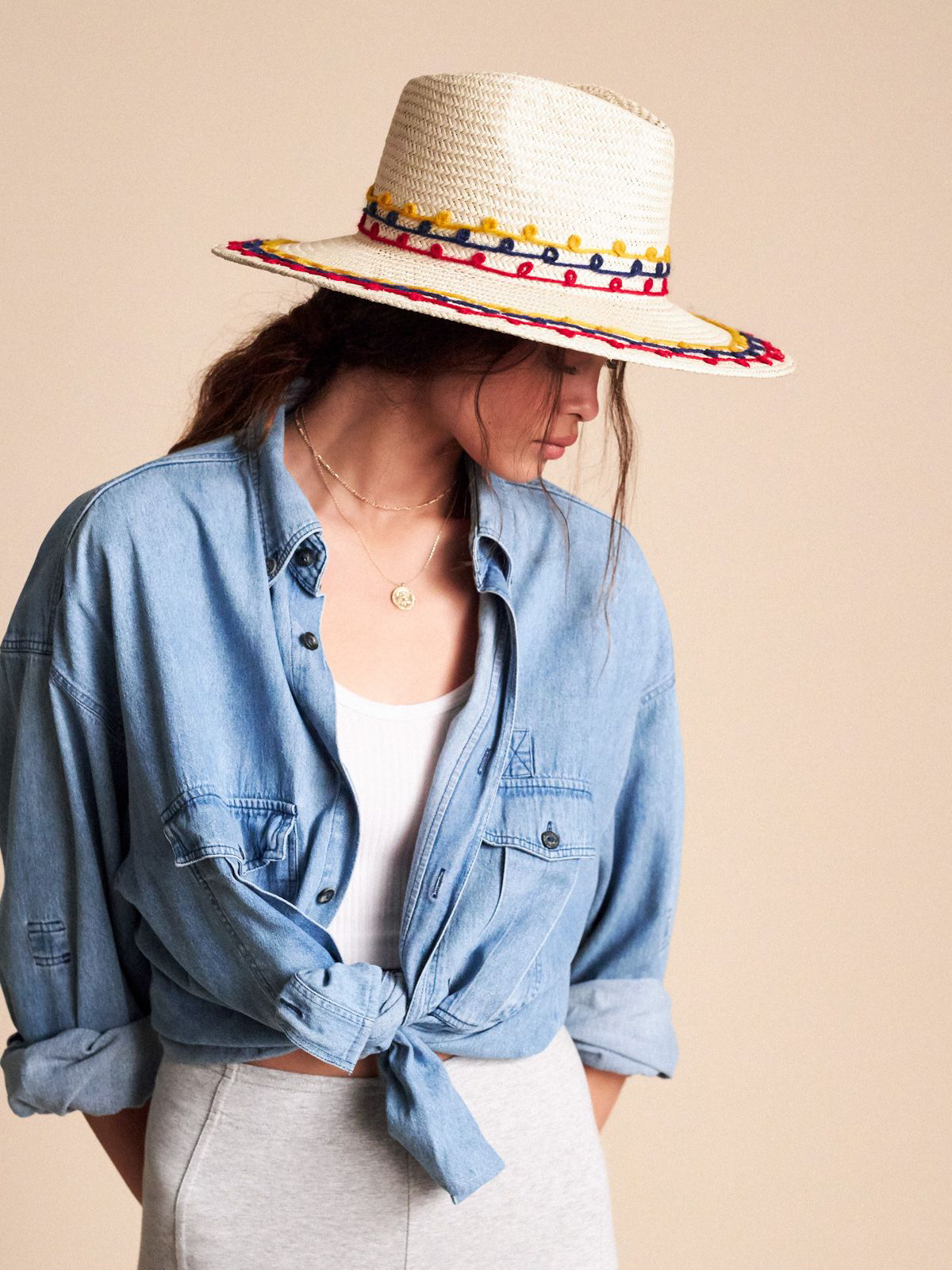 Klobouk Brixton Joanna Emb Hat Wmn (tan mix)