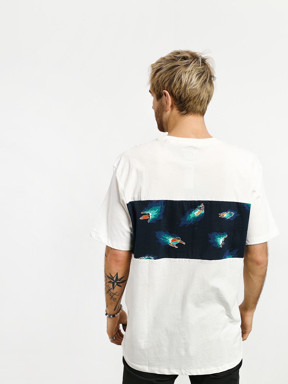 Tričko Element Hoffman Panel (bone white)