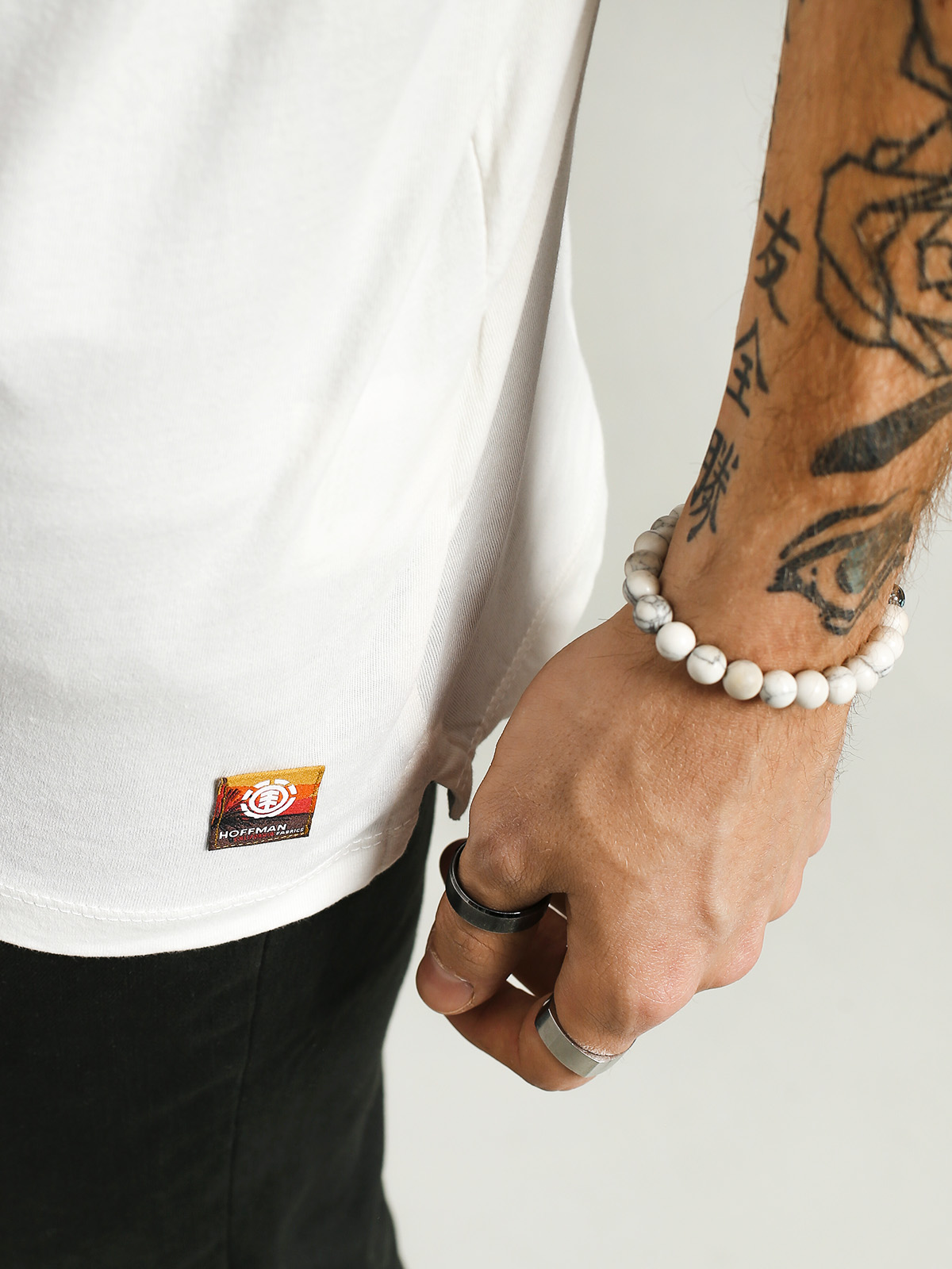 Tričko Element Hoffman Panel (bone white)