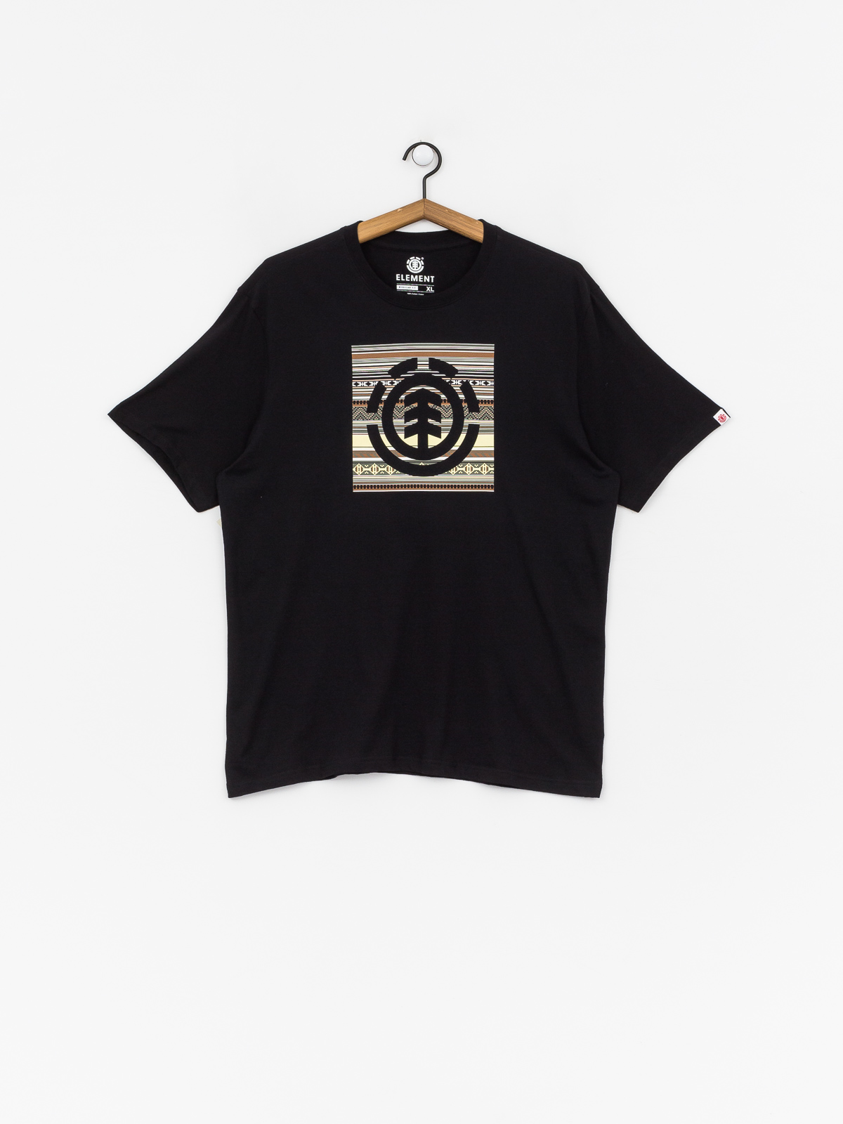 Tričko Element Indiana Logo Block (flint black)