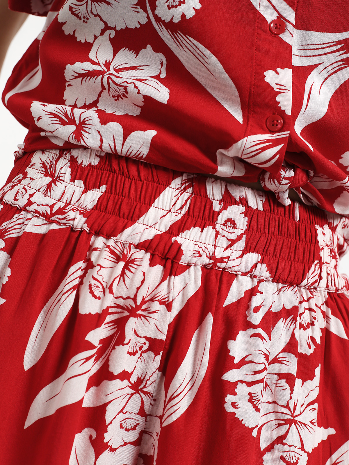 Kraťasy Volcom Aloha Ha Wmn (red)