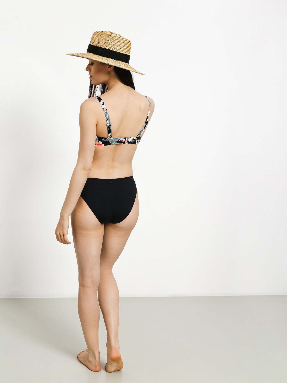 Plavky Horní část Roxy Pt Beach Classics Full Wrap Dc Wmn (anthracite tropicala)