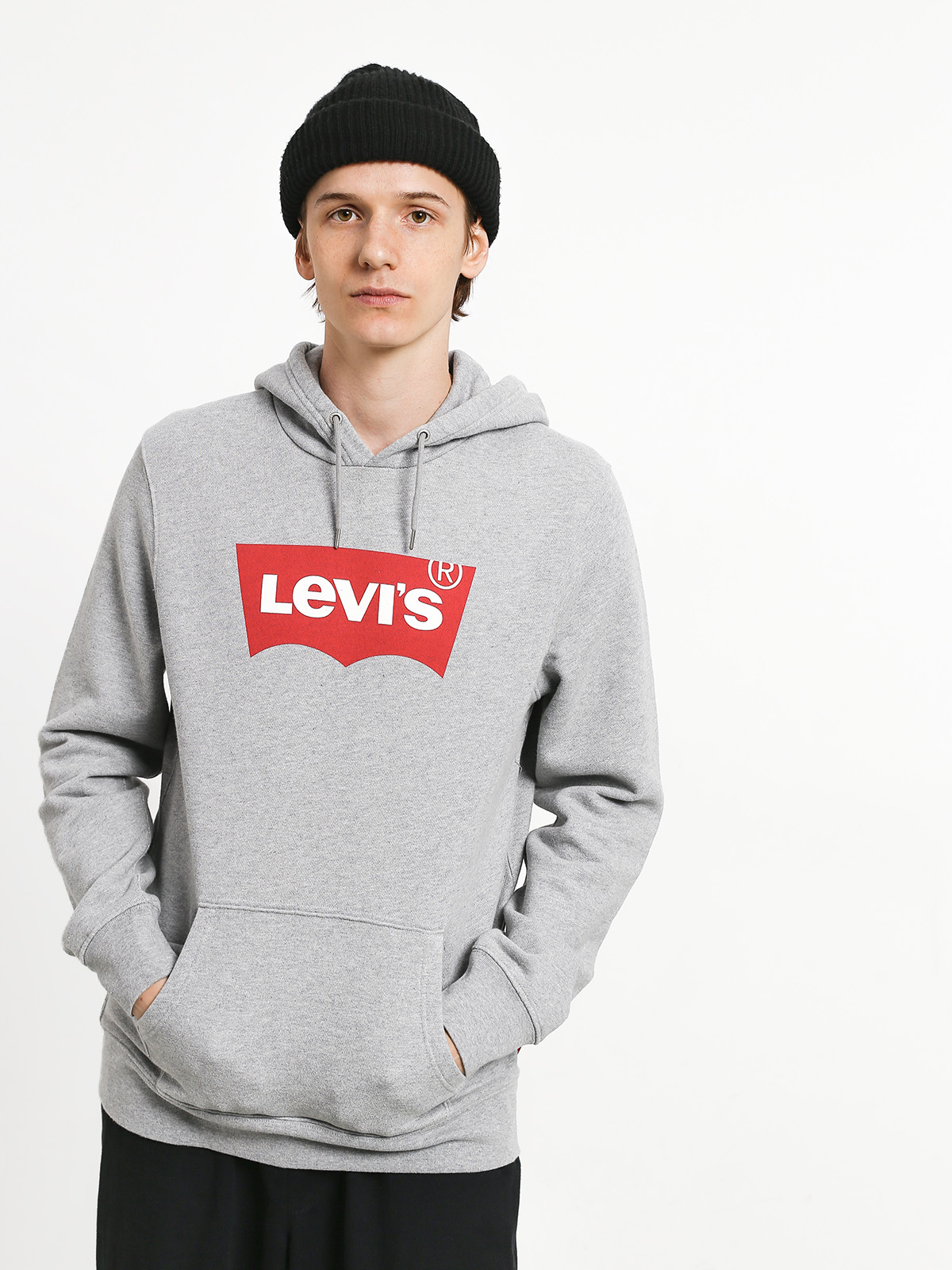 Mikina s kapucí Levi's Graphic HD (heather grey)