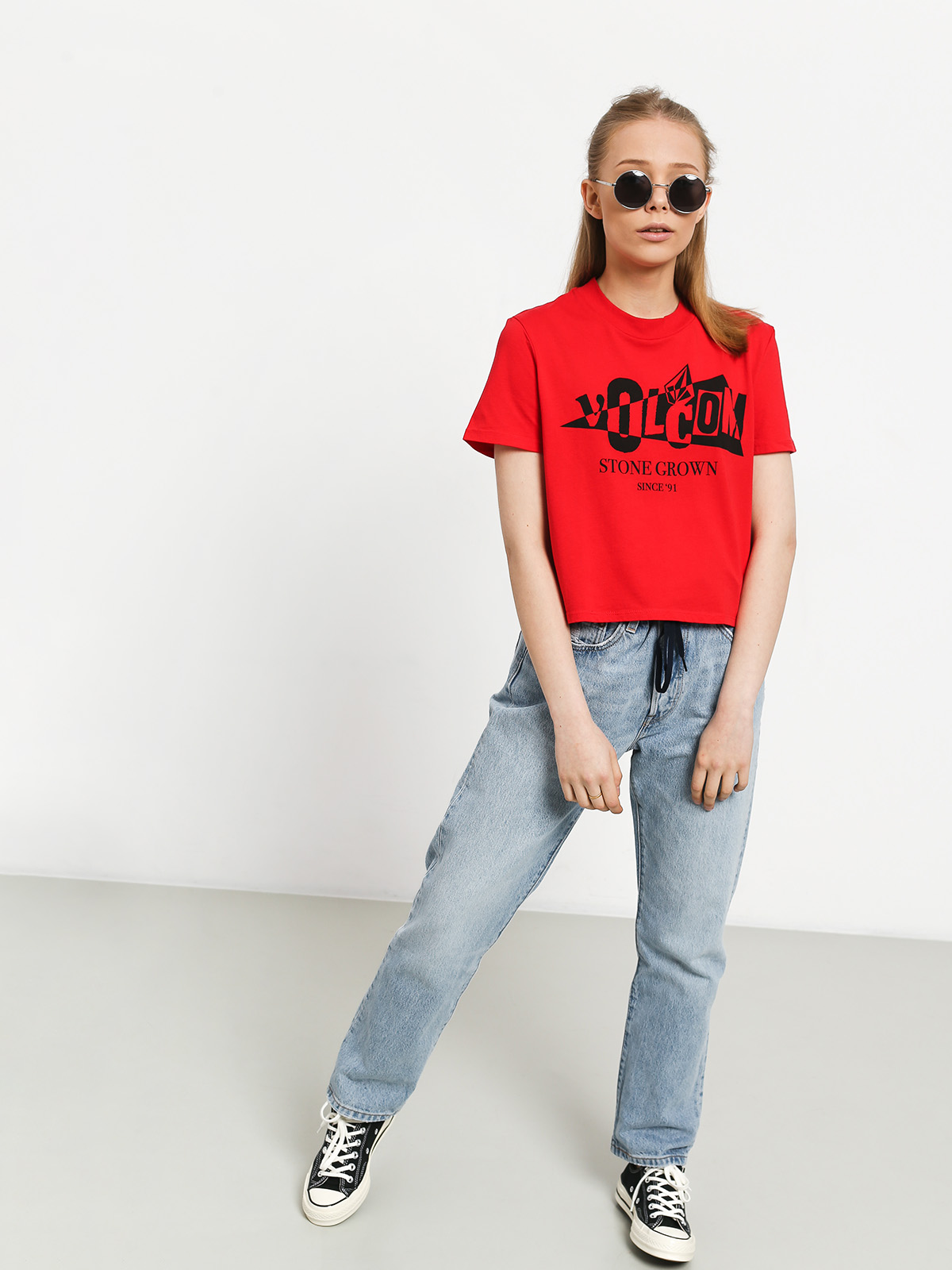 Tričko Volcom Stone Grown Wmn (red)