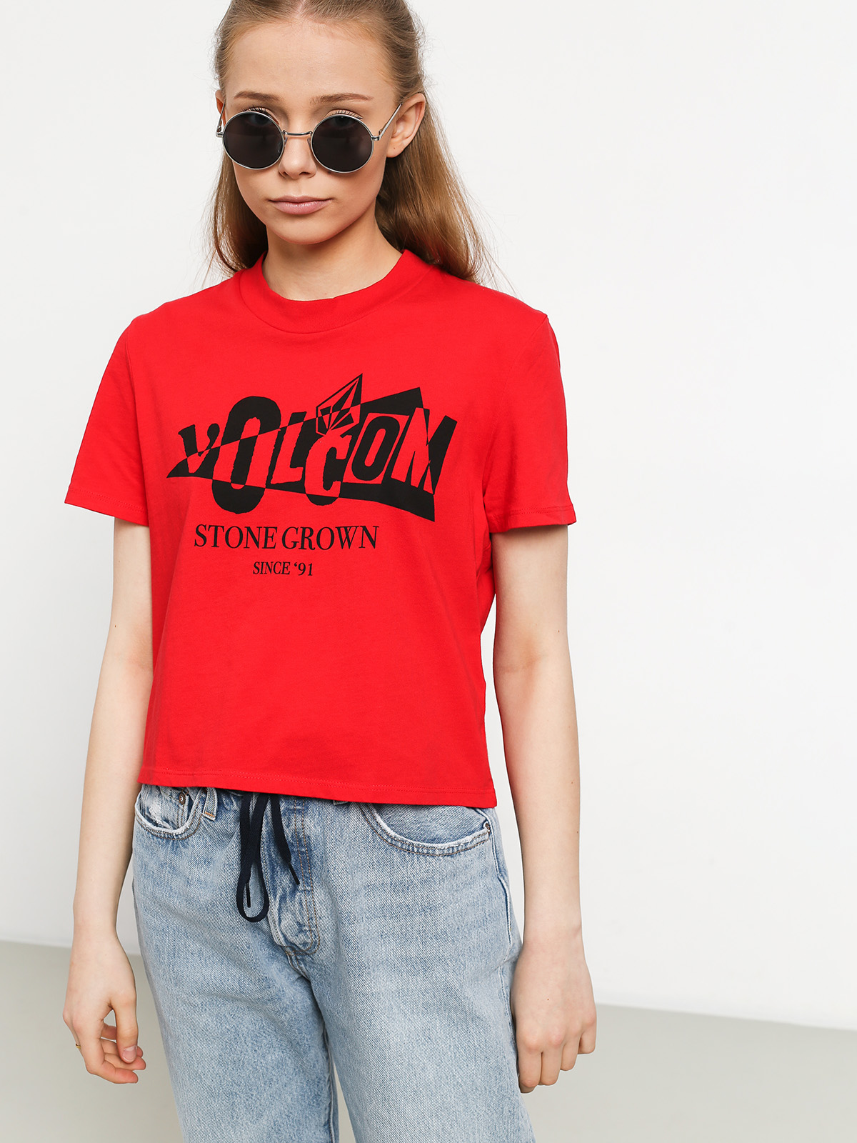 Tričko Volcom Stone Grown Wmn (red)