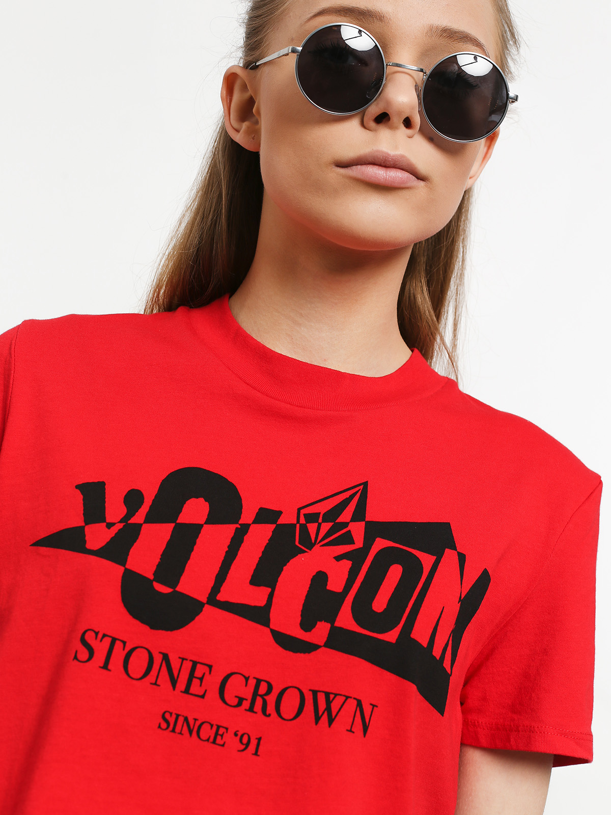 Tričko Volcom Stone Grown Wmn (red)