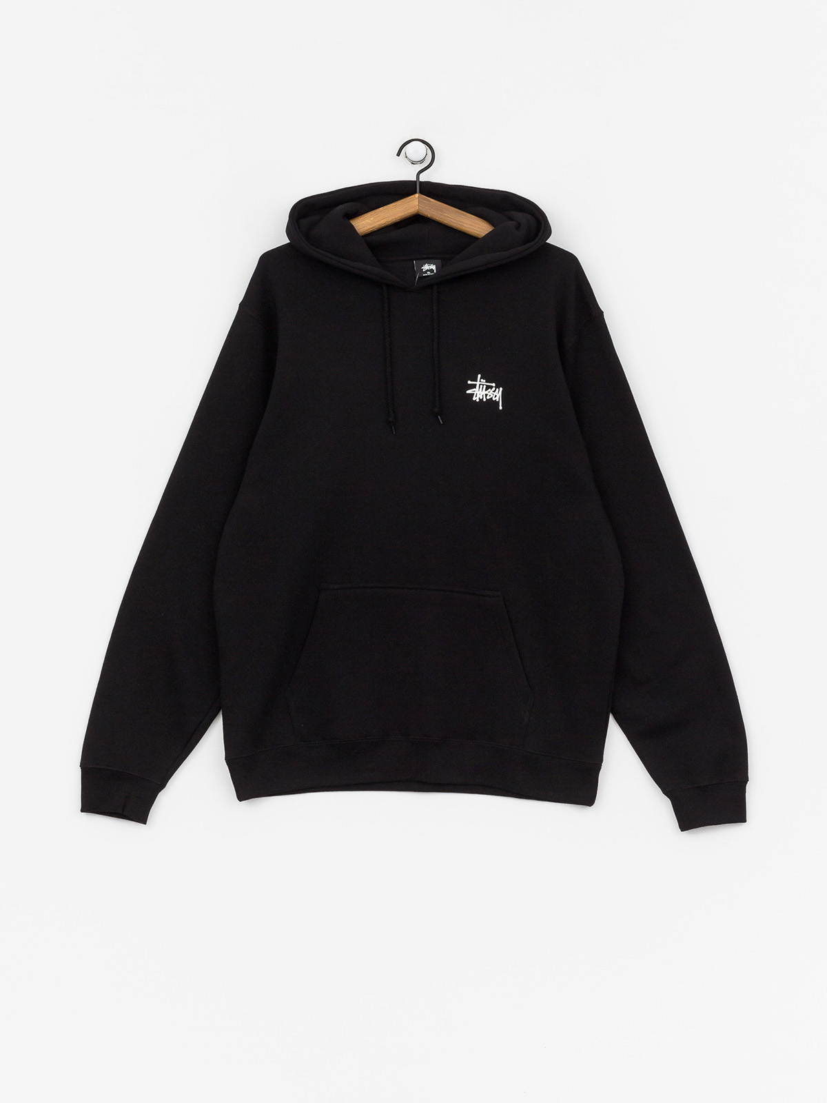Mikina s kapucí Stussy Basic HD (black)
