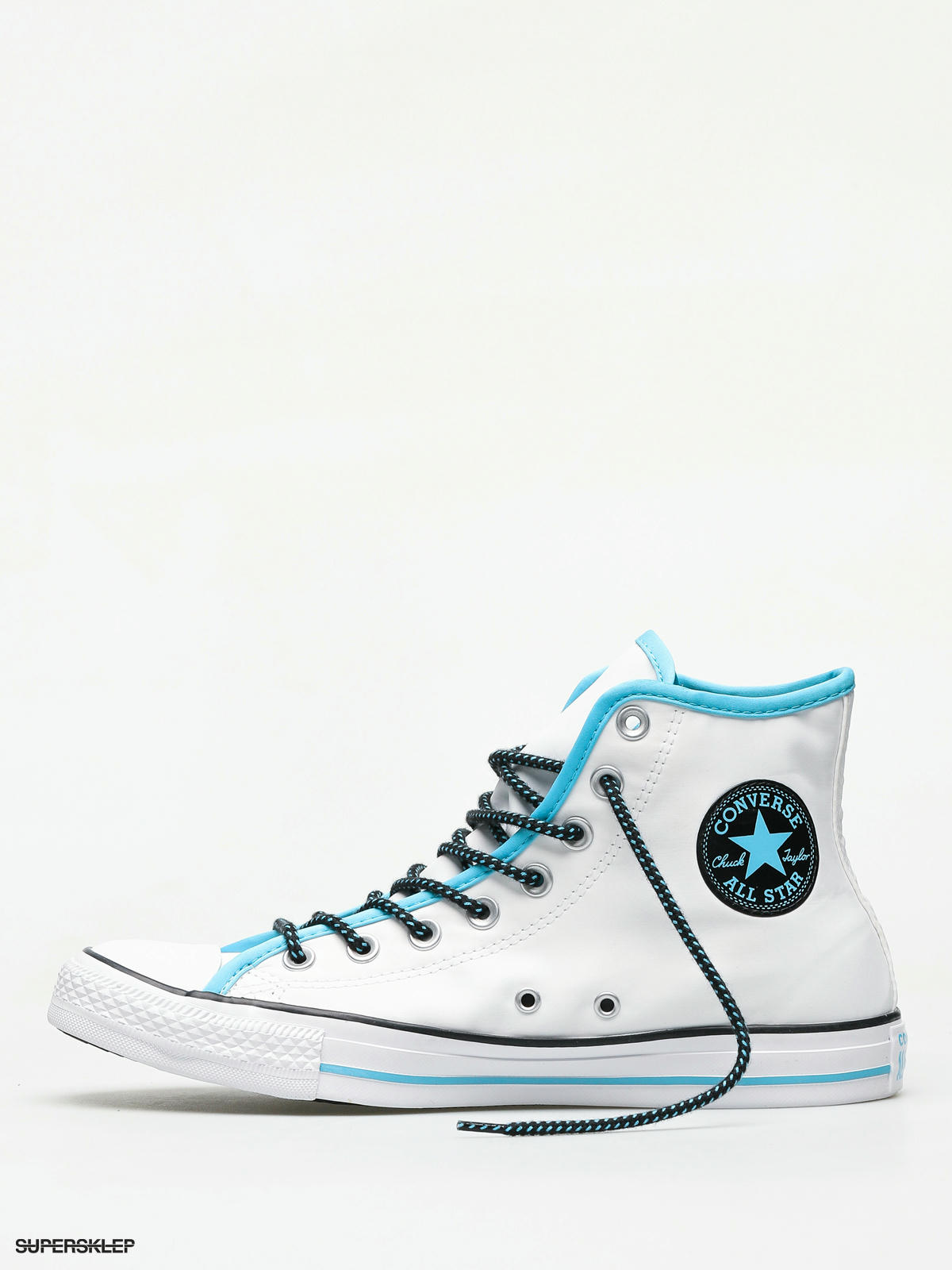 converse all star blue and white