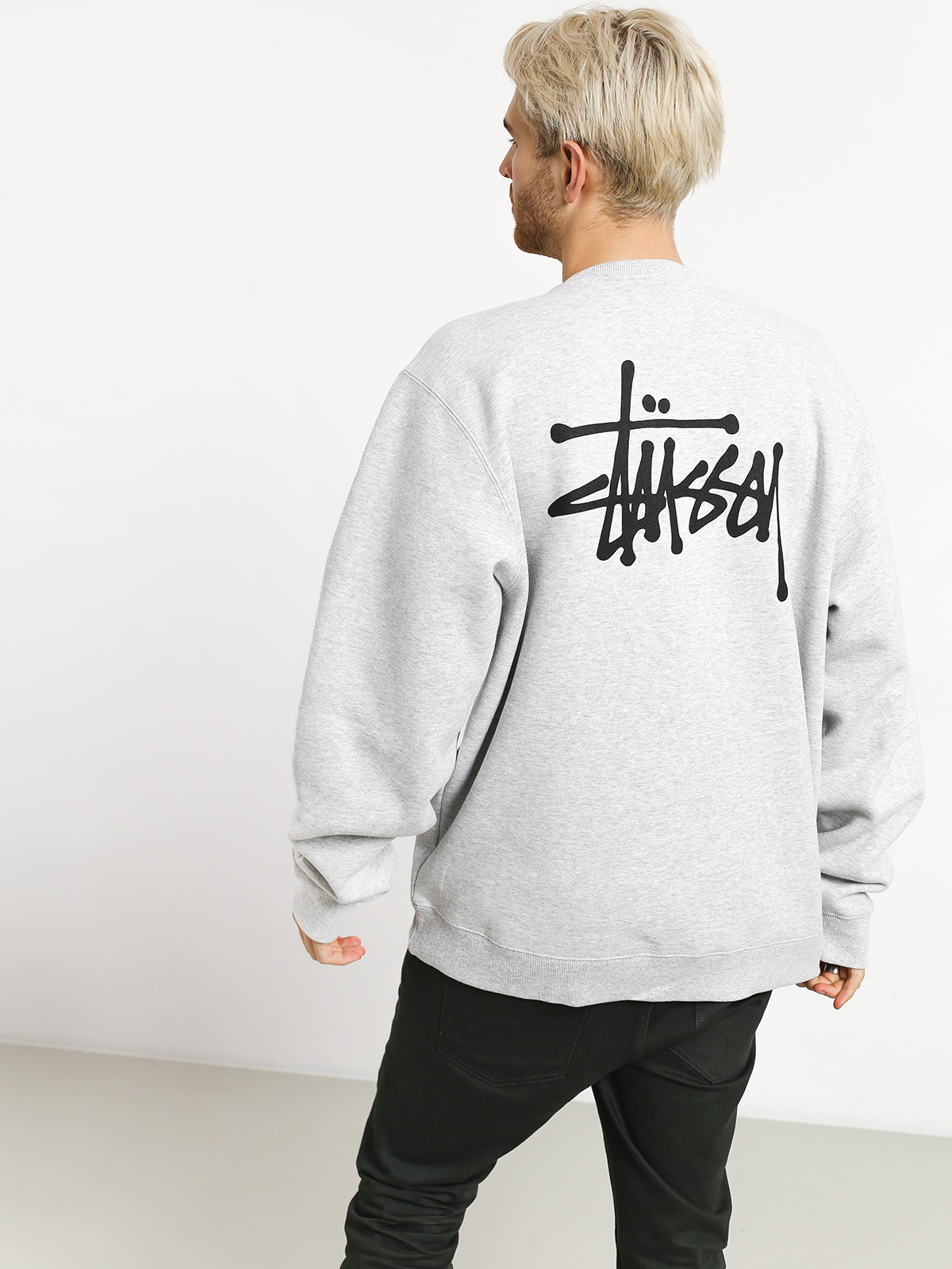 Mikina Stussy Basic (ash heather)