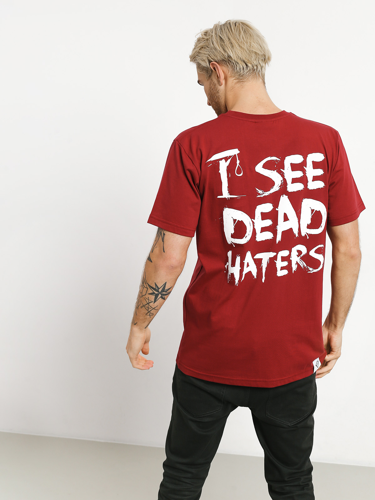 Tričko Diamante Wear I See Dead Haters (burgundy)