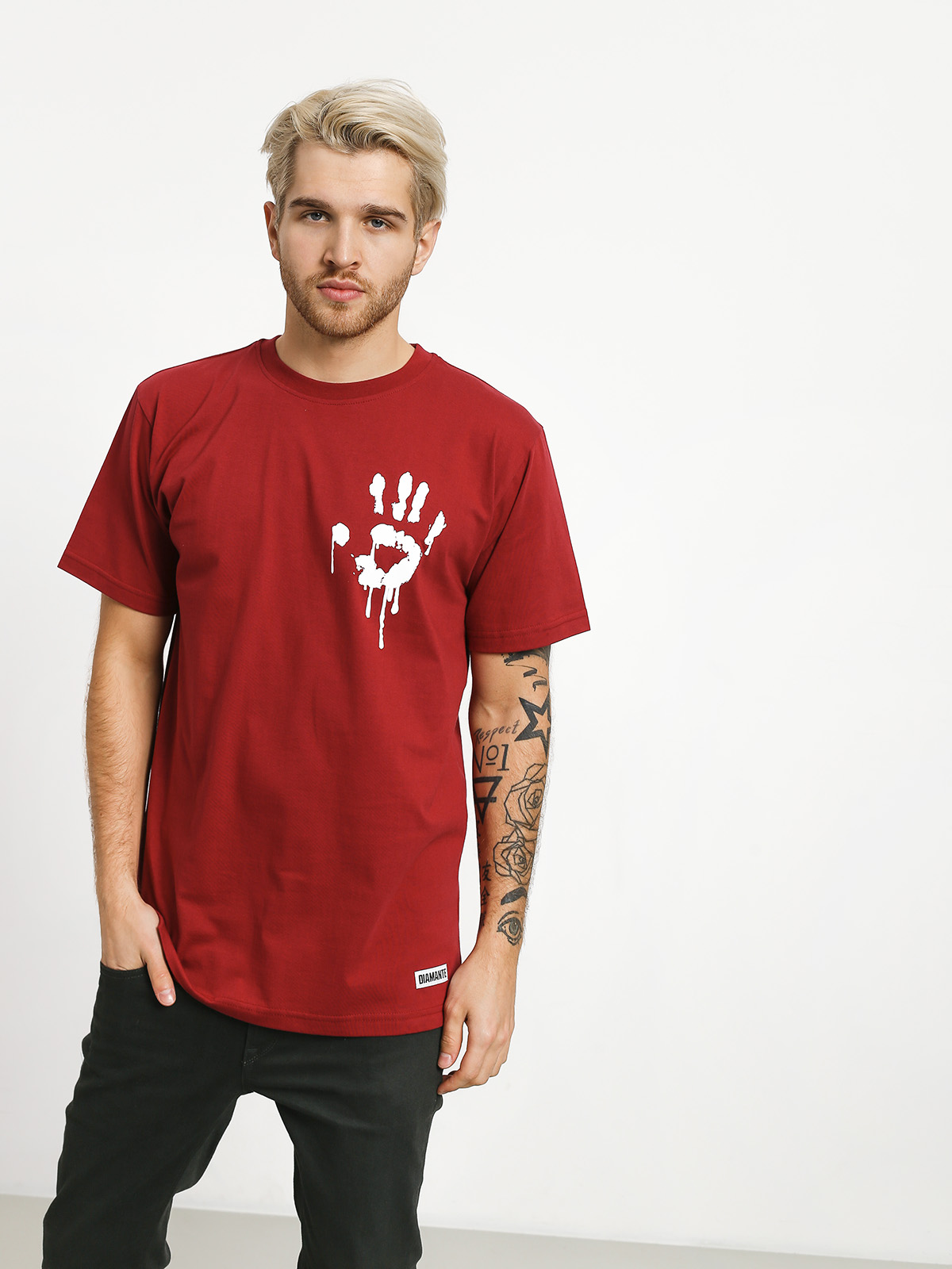 Tričko Diamante Wear I See Dead Haters (burgundy)