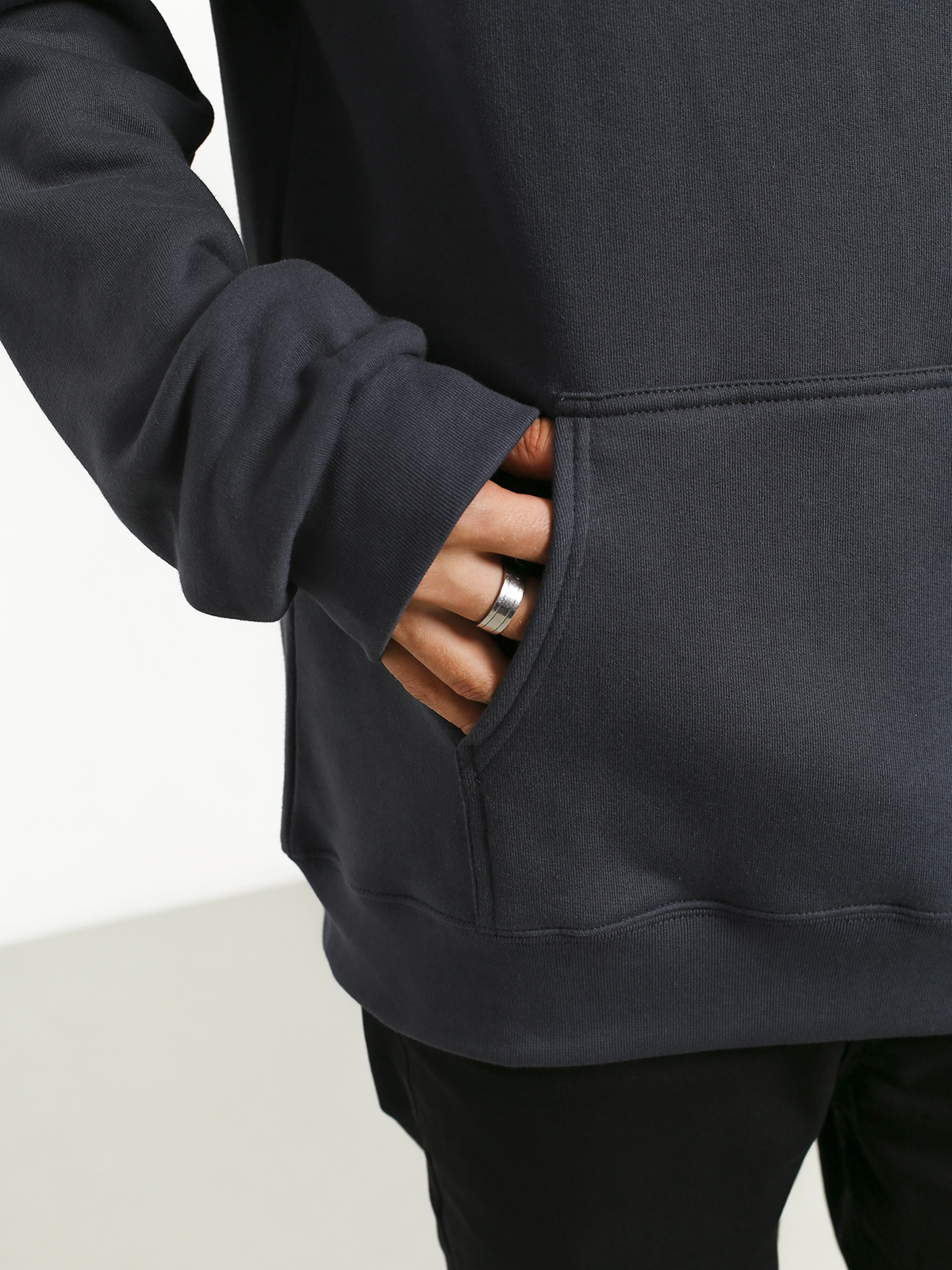 Mikina s kapucí Iriedaily Daily Flag HD (dark steel)