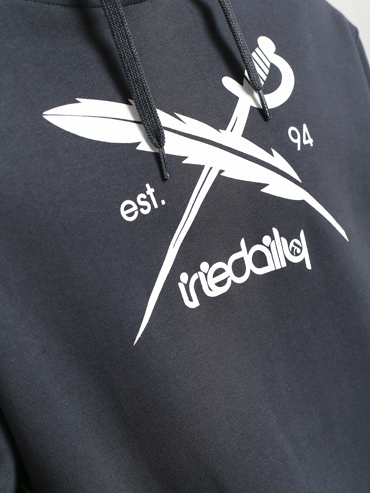 Mikina s kapucí Iriedaily Daily Flag HD (dark steel)