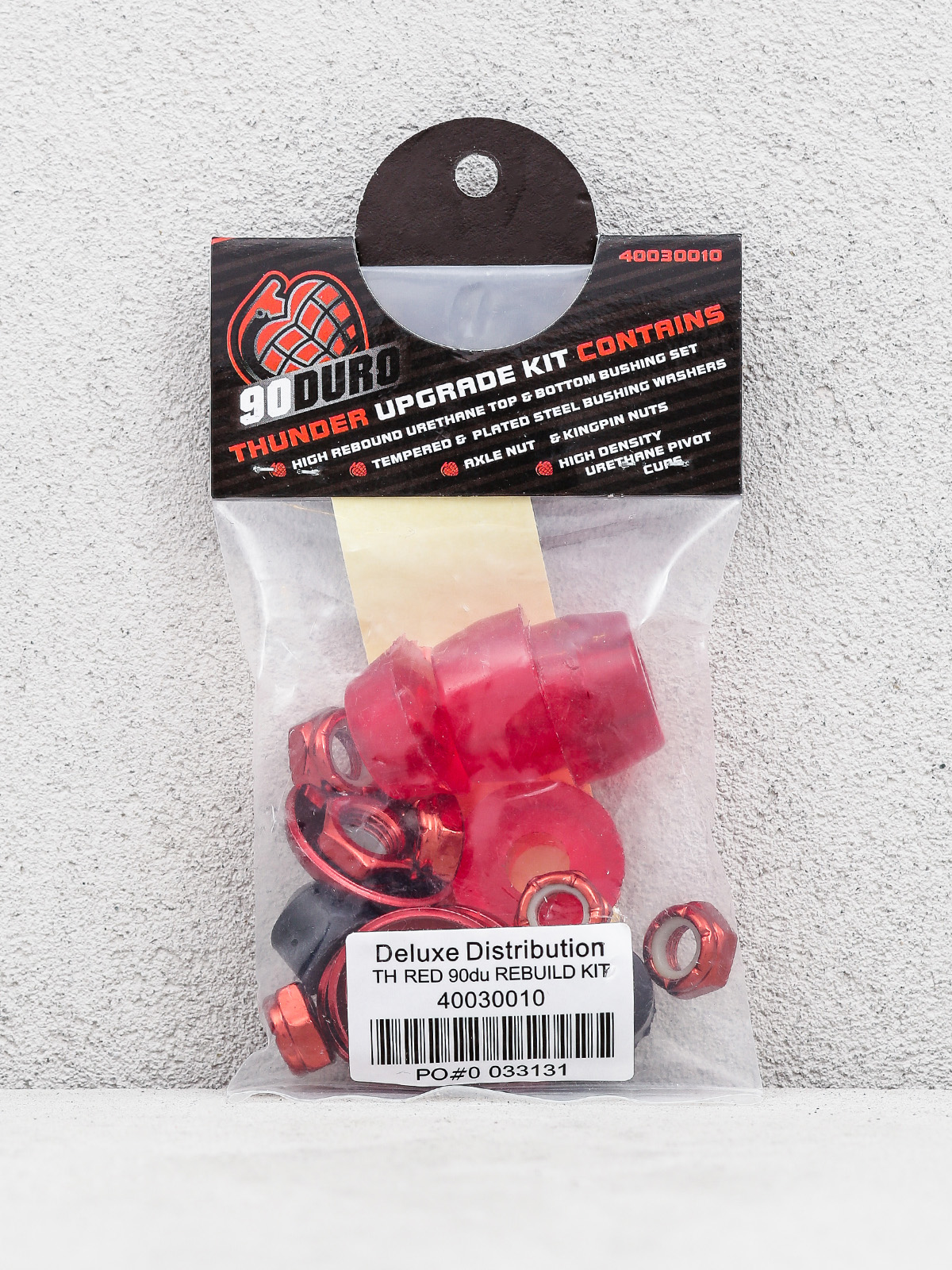 Gumičky Thunder Zestaw do naprawy trucków Rebuild Kits (red)