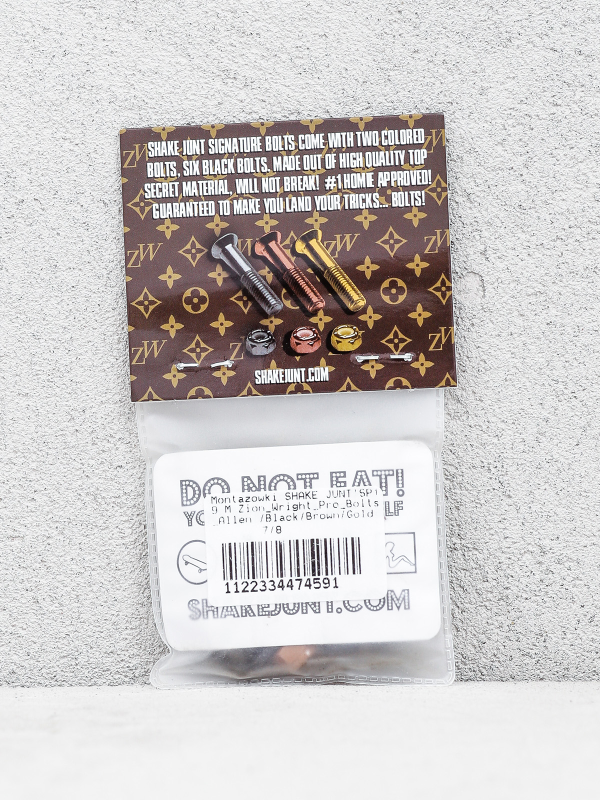 Šroubky Shake Junt Zion Wright Pro Bolts Allen (black/brown/gold)