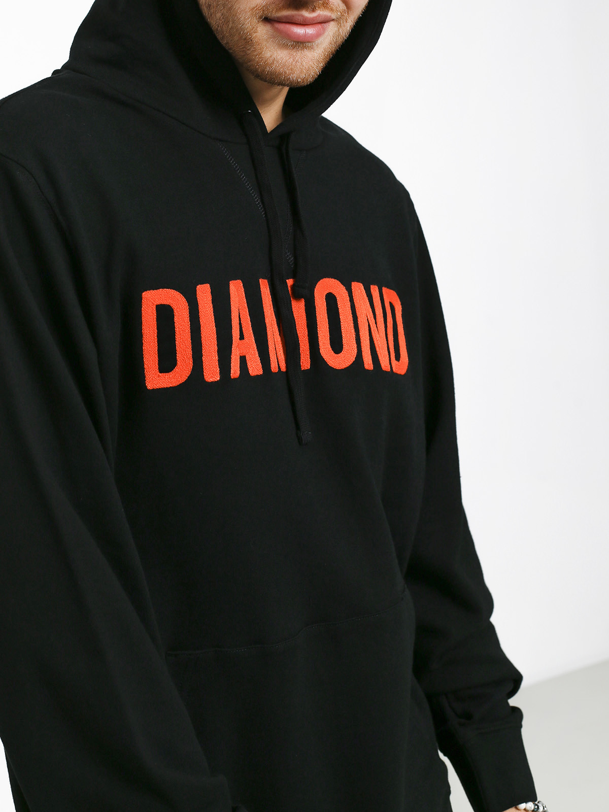 Mikina s kapucí Diamond Supply Co. Diamond French Terry (black)