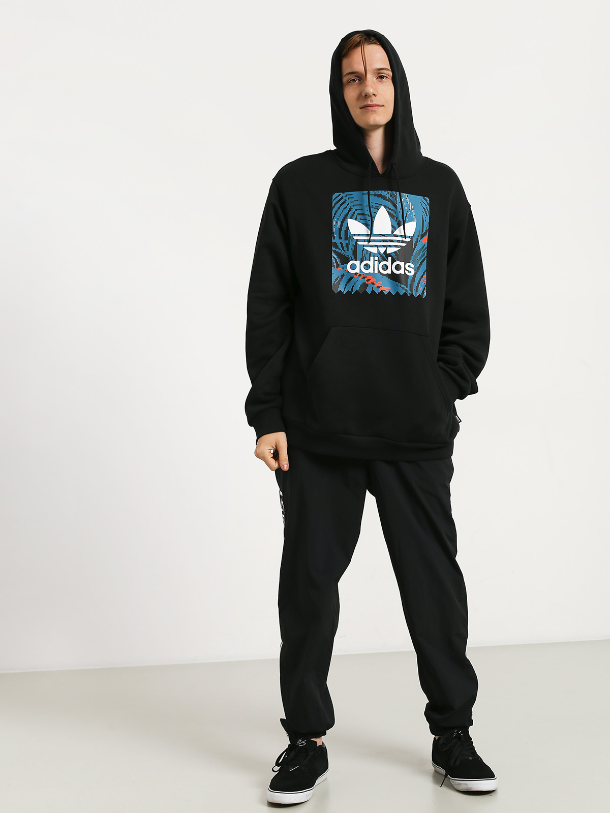 Kalhoty adidas Standardwindpan (black/white)