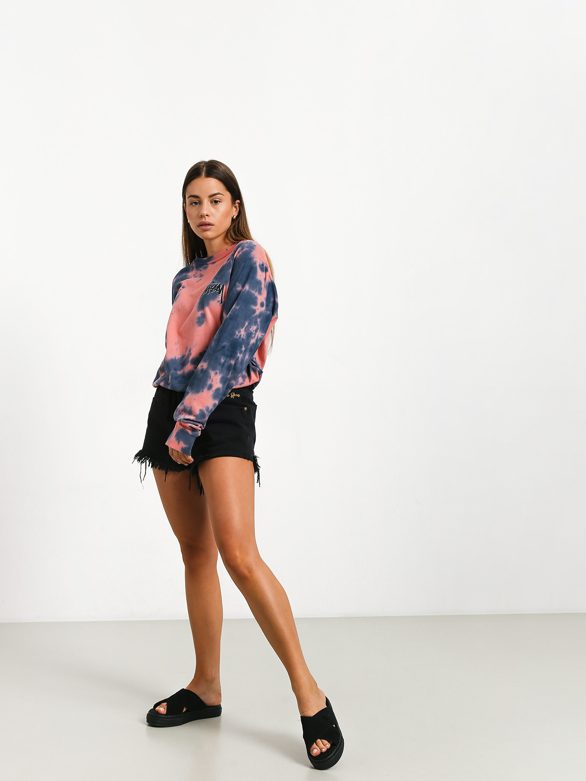 Triko Stussy Stock C Td Ls Wmn (pink)