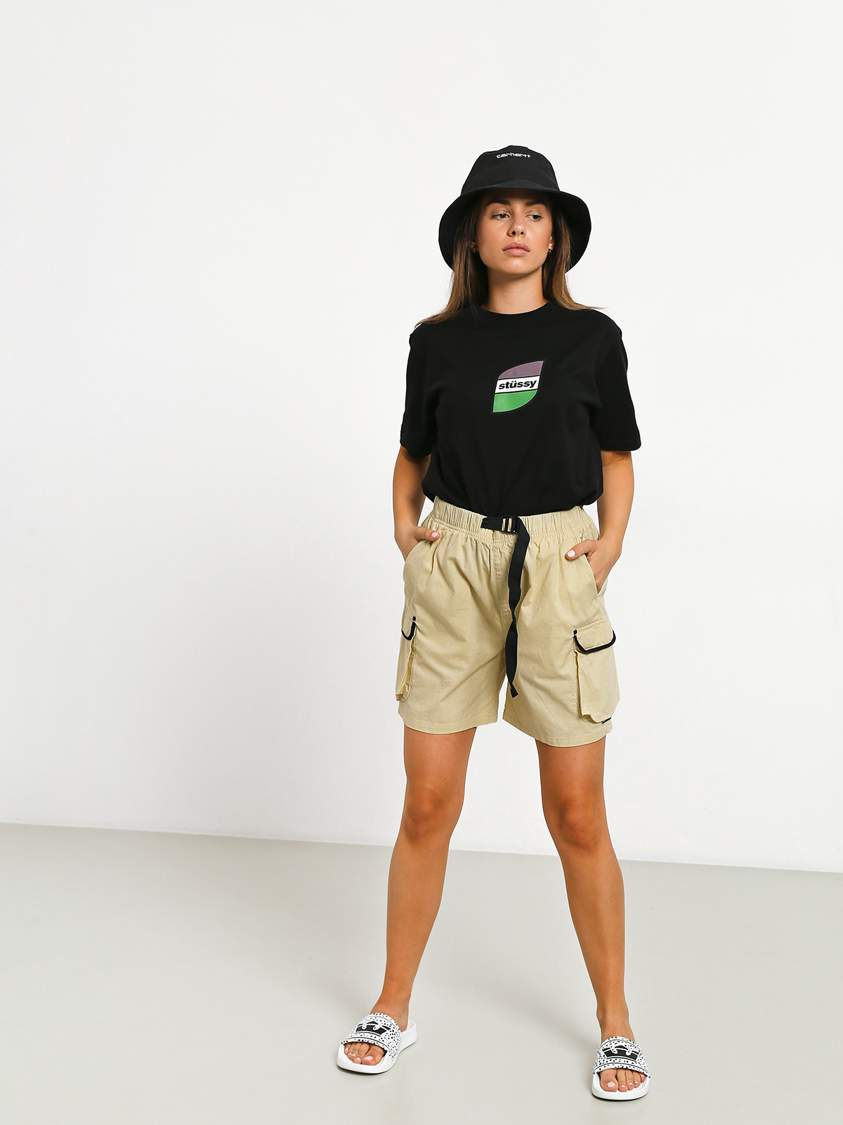 Kraťasy Stussy Ridge Cargo Hiking Wmn (khaki)