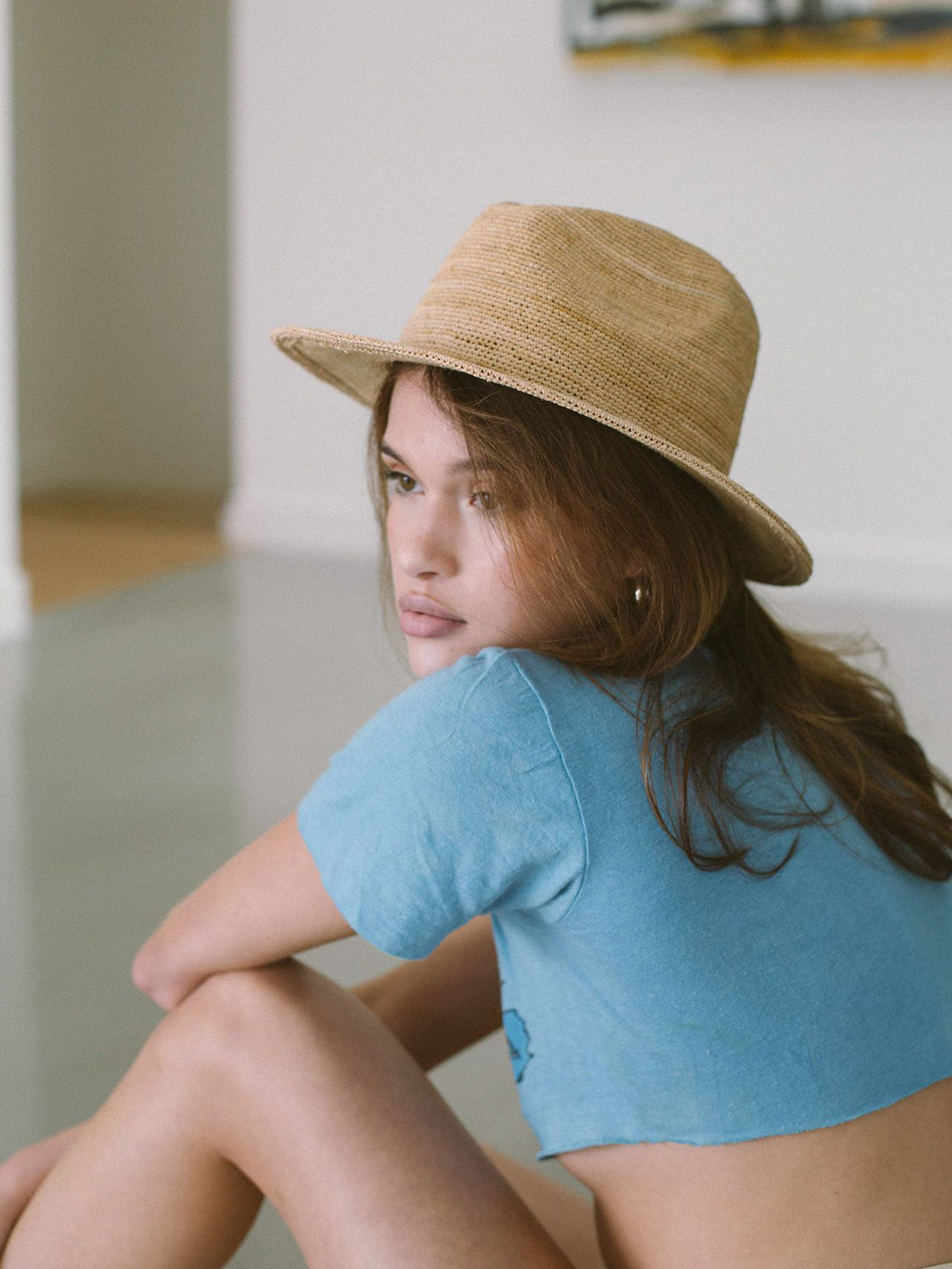 Klobouk Brixton Messer III Fedora (tan)