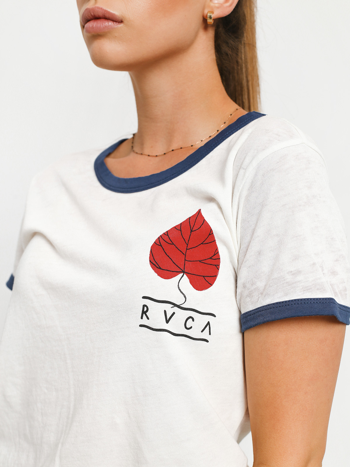 Tričko RVCA Foliage (vintage white)