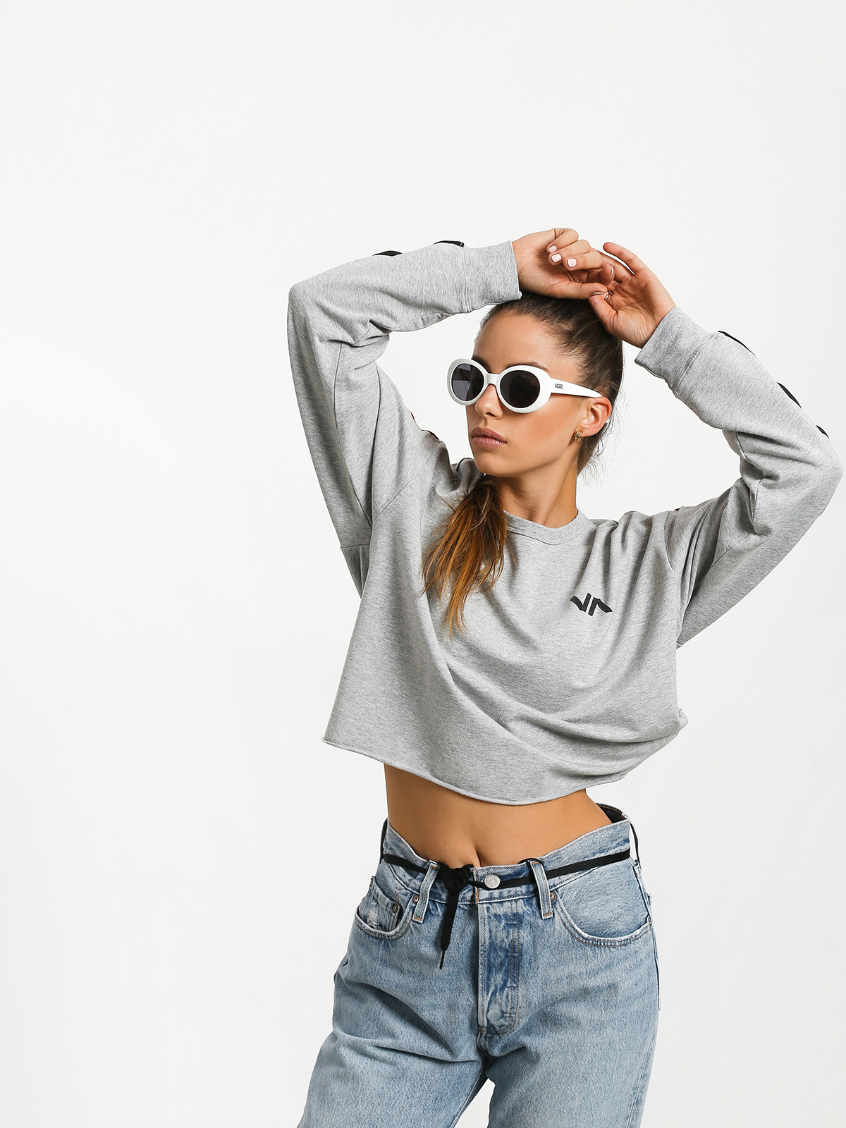 Mikina RVCA Ringside Sweatshirt (heather grey)