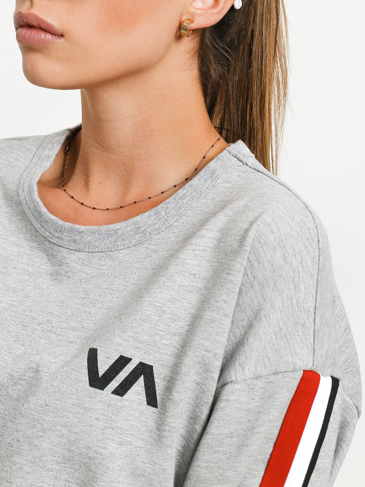 Mikina RVCA Ringside Sweatshirt (heather grey)