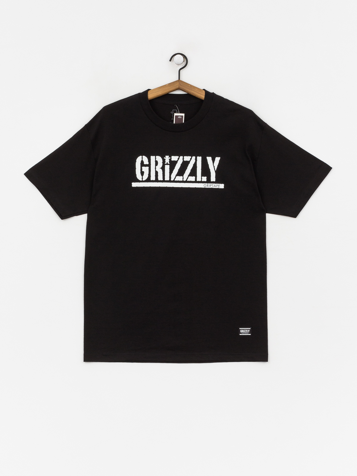 Tričko Grizzly Griptape Stamp (black/white)