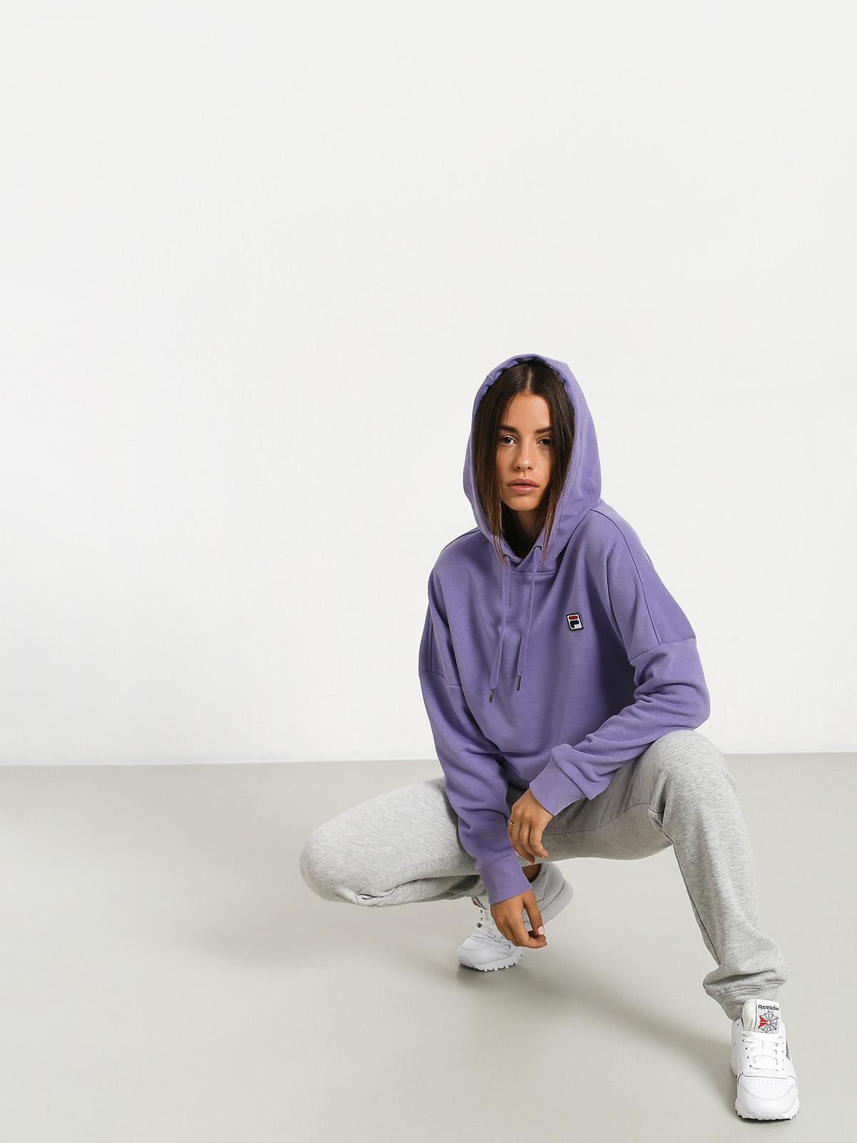Mikina s kapucí Fila Ada HD Wmn (violet tulip)