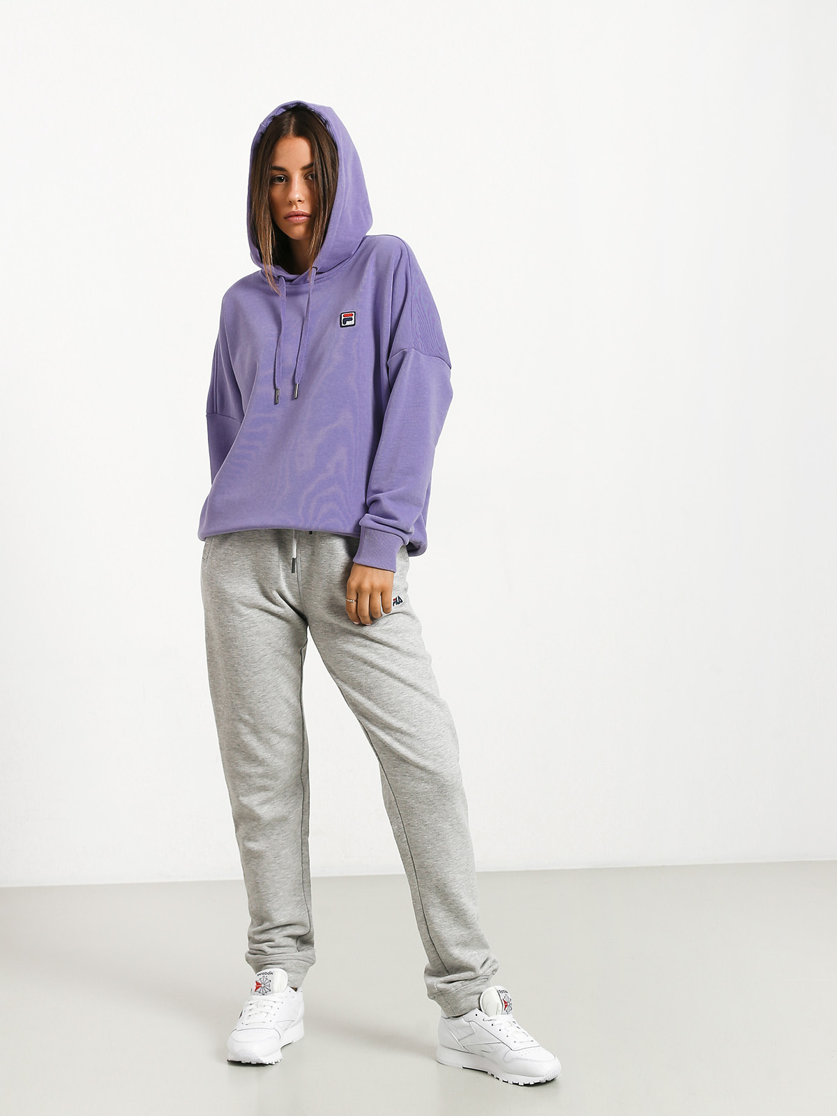 Mikina s kapucí Fila Ada HD Wmn (violet tulip)