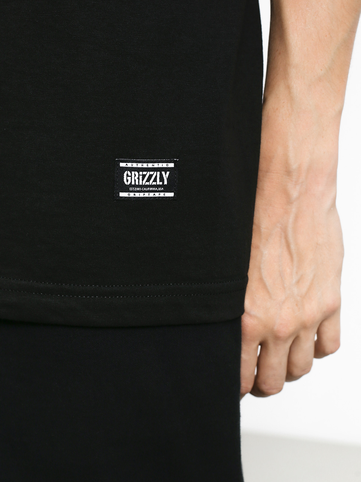 Tričko Grizzly Griptape Stamp (black/white)