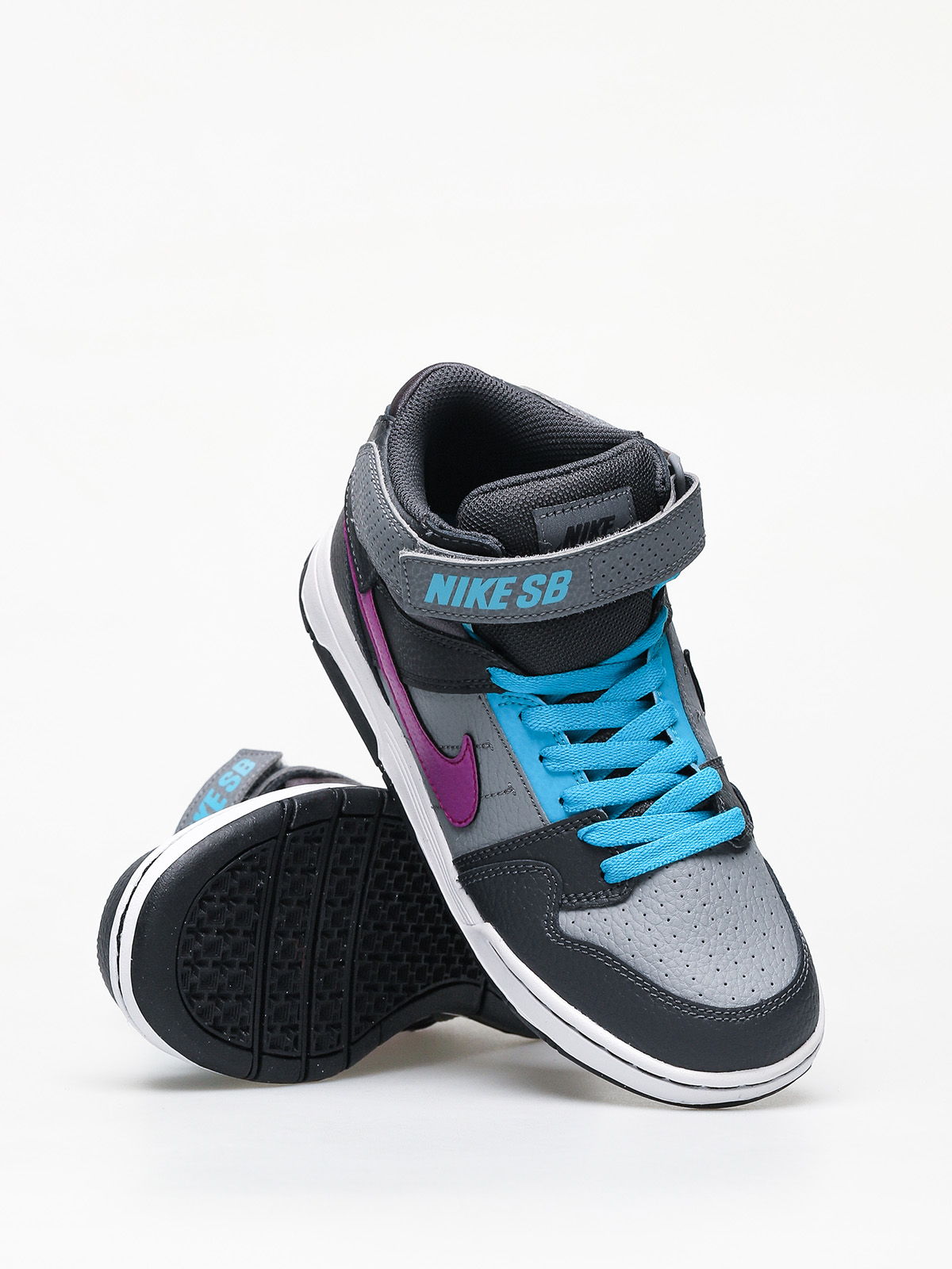 Boty Nike SB Mogan Mid 2 Jr Gs (cool grey/vivid purple blue lagoon)