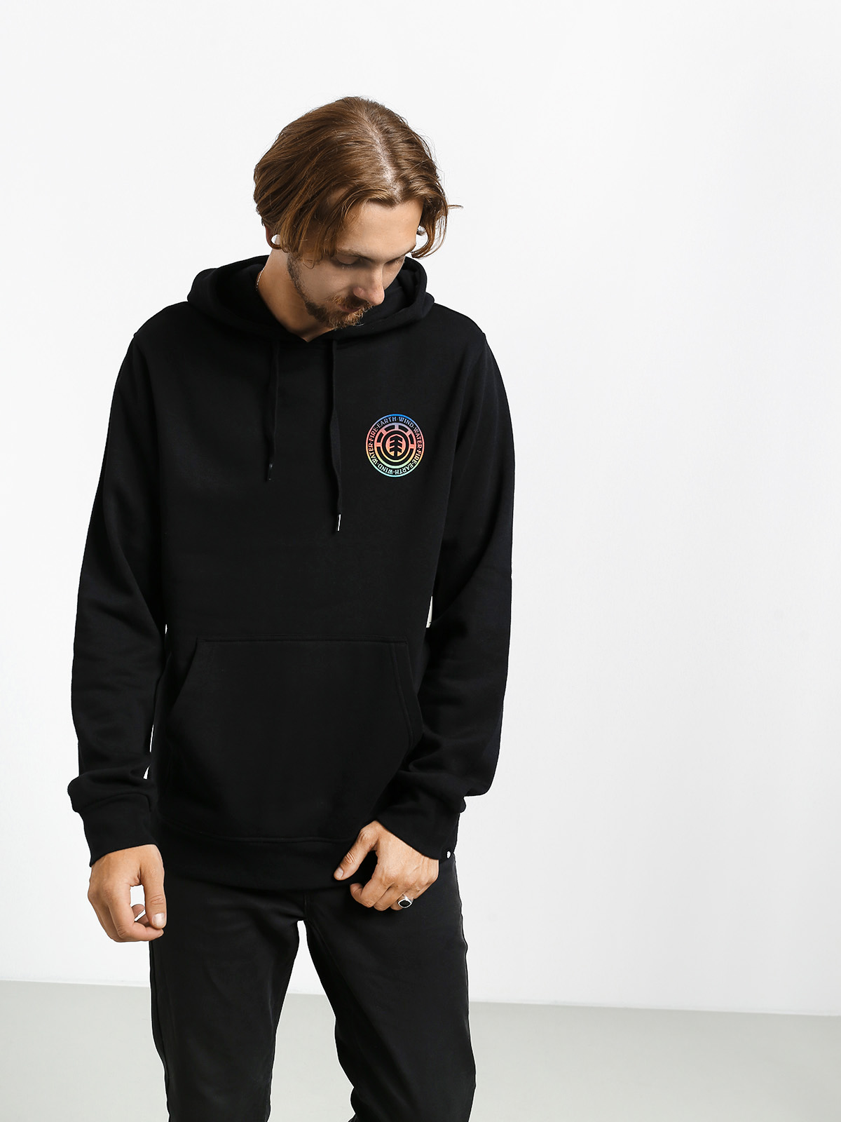 Mikina s kapucí Element Seal Gradient HD (flint black)