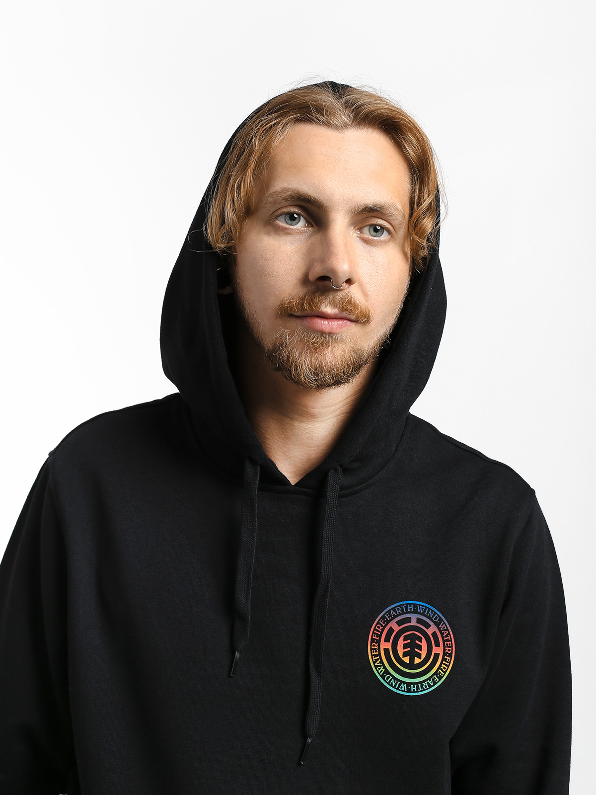 Mikina s kapucí Element Seal Gradient HD (flint black)