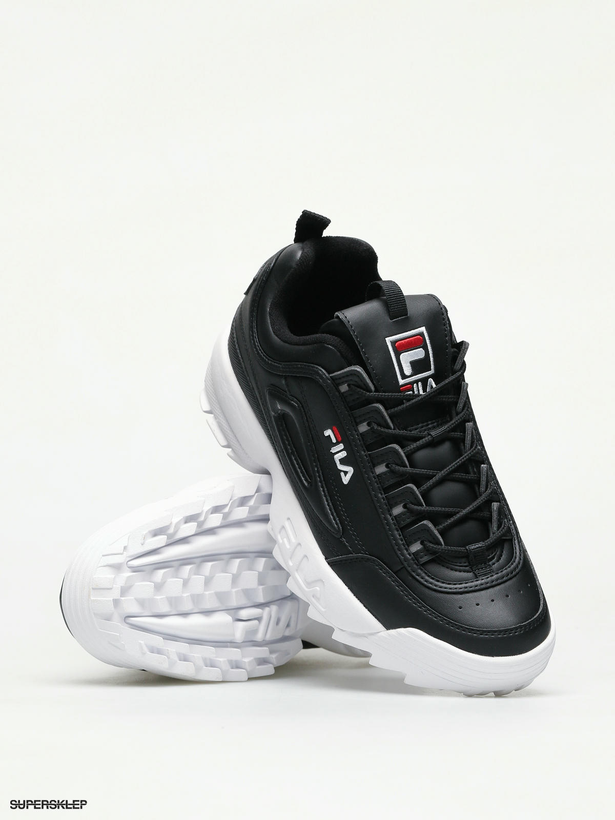 fila disruptor low black