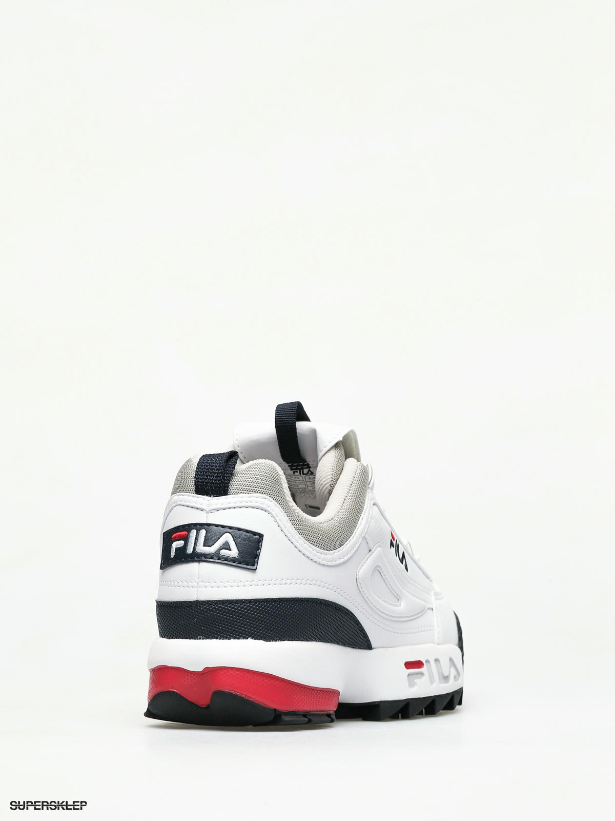 fila disruptor cb low white limelight