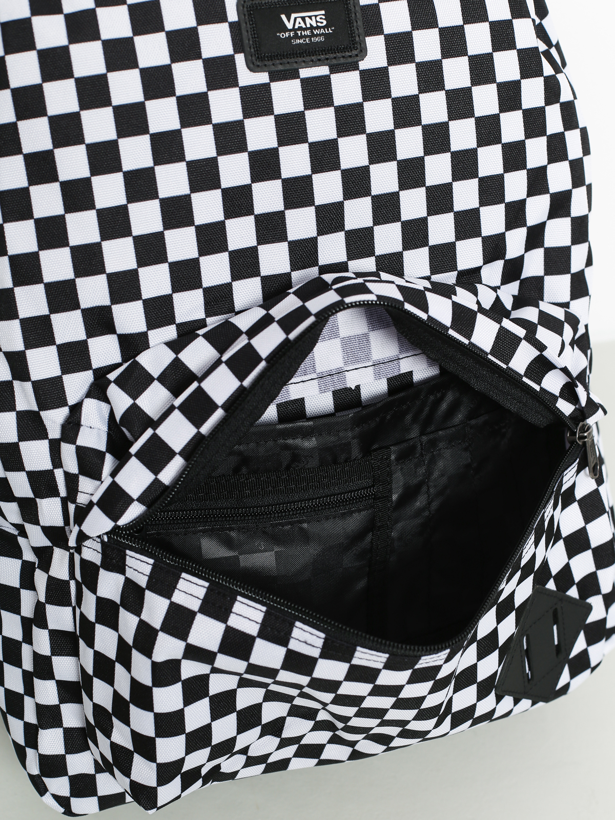 batoh vans old skool iii black white check